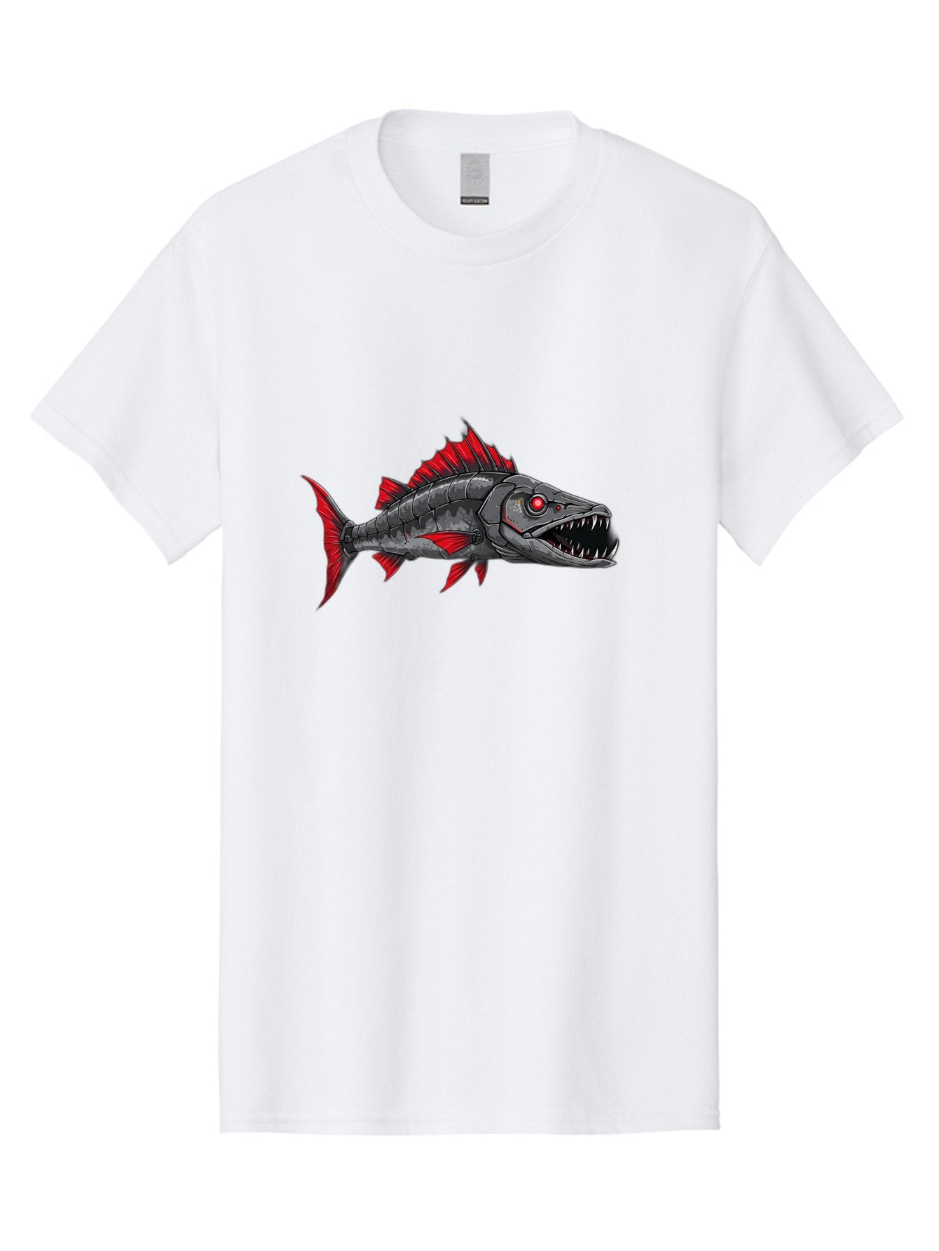 Cyborg-Shark Men'S Graphic Tee, 100% Cotton, Comfortable Casual Summer Wear, Machine Washable, Vintage Camera, Old Camera, Antique Camera, Black Camera, Classic Photography, Photography Equipment, Nostalgic Device, Film Camera, Camera Art Baf013 9