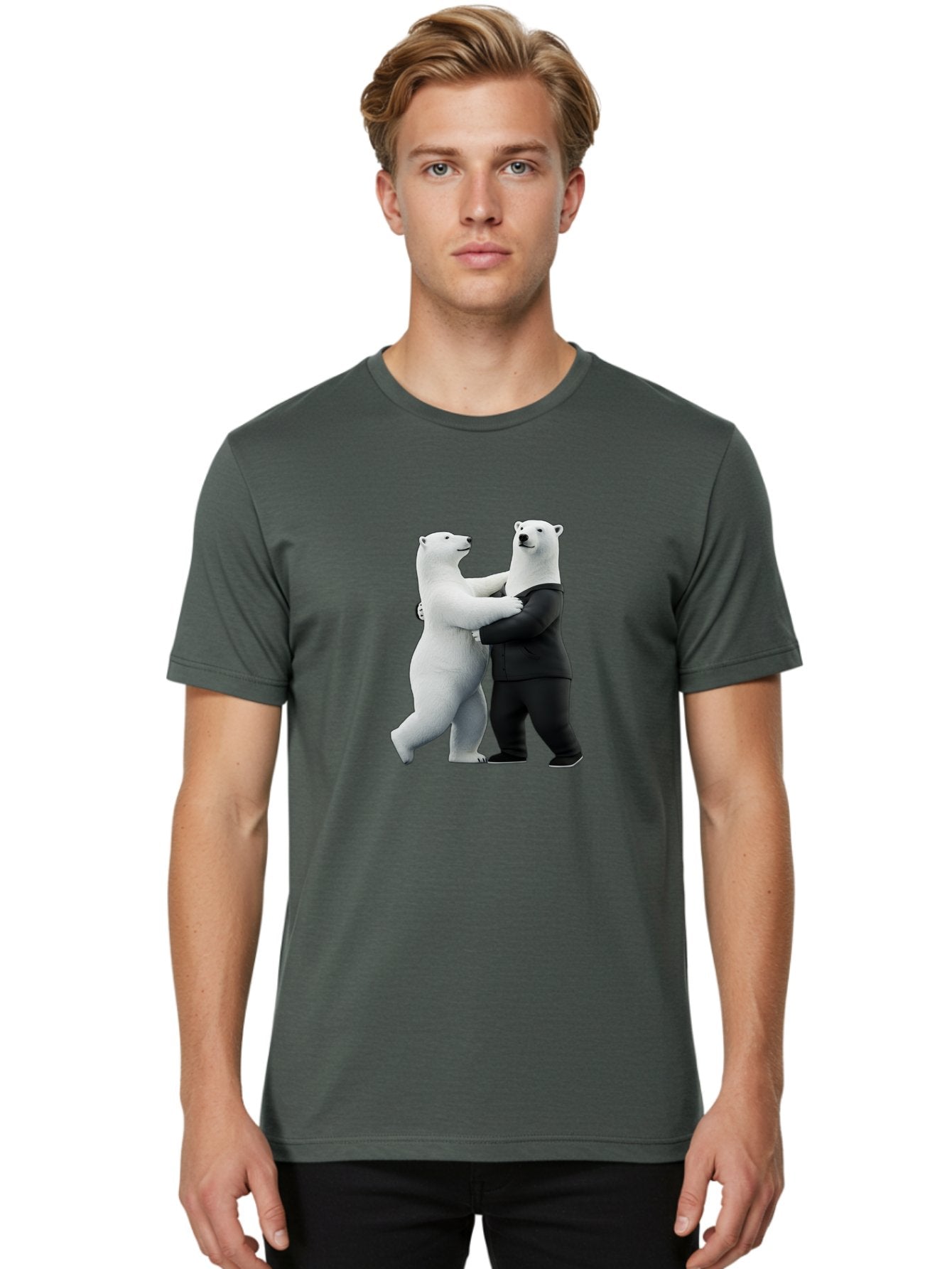 Dancing-Polar-Bears-1 Men'S Graphic Tee, 100% Cotton, Comfortable Casual Summer Wear, Machine Washable, Vintage Camera, Old Camera, Antique Camera, Black Camera, Classic Photography, Photography Equipment, Nostalgic Device, Film Camera, Baf018 24