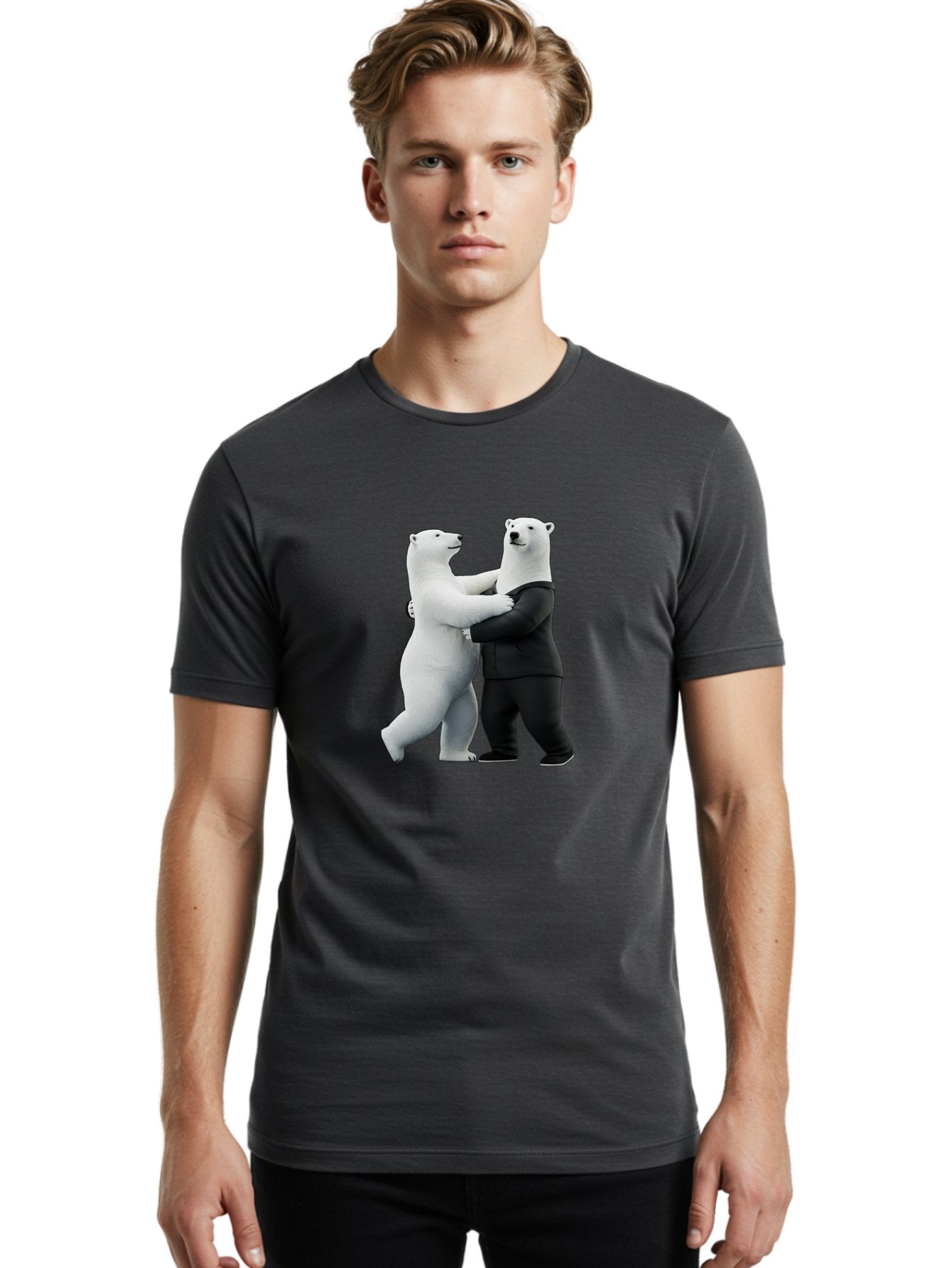 Dancing-Polar-Bears-1 Men'S Graphic Tee, 100% Cotton, Comfortable Casual Summer Wear, Machine Washable, Vintage Camera, Old Camera, Antique Camera, Black Camera, Classic Photography, Photography Equipment, Nostalgic Device, Film Camera, Baf018 25