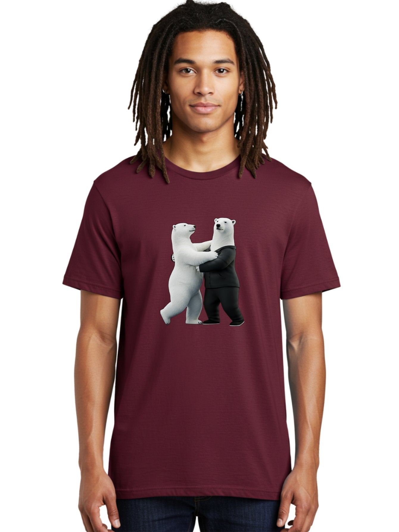 Dancing-Polar-Bears-1 Men'S Graphic Tee, 100% Cotton, Comfortable Casual Summer Wear, Machine Washable, Vintage Camera, Old Camera, Antique Camera, Black Camera, Classic Photography, Photography Equipment, Nostalgic Device, Film Camera, Baf018 16