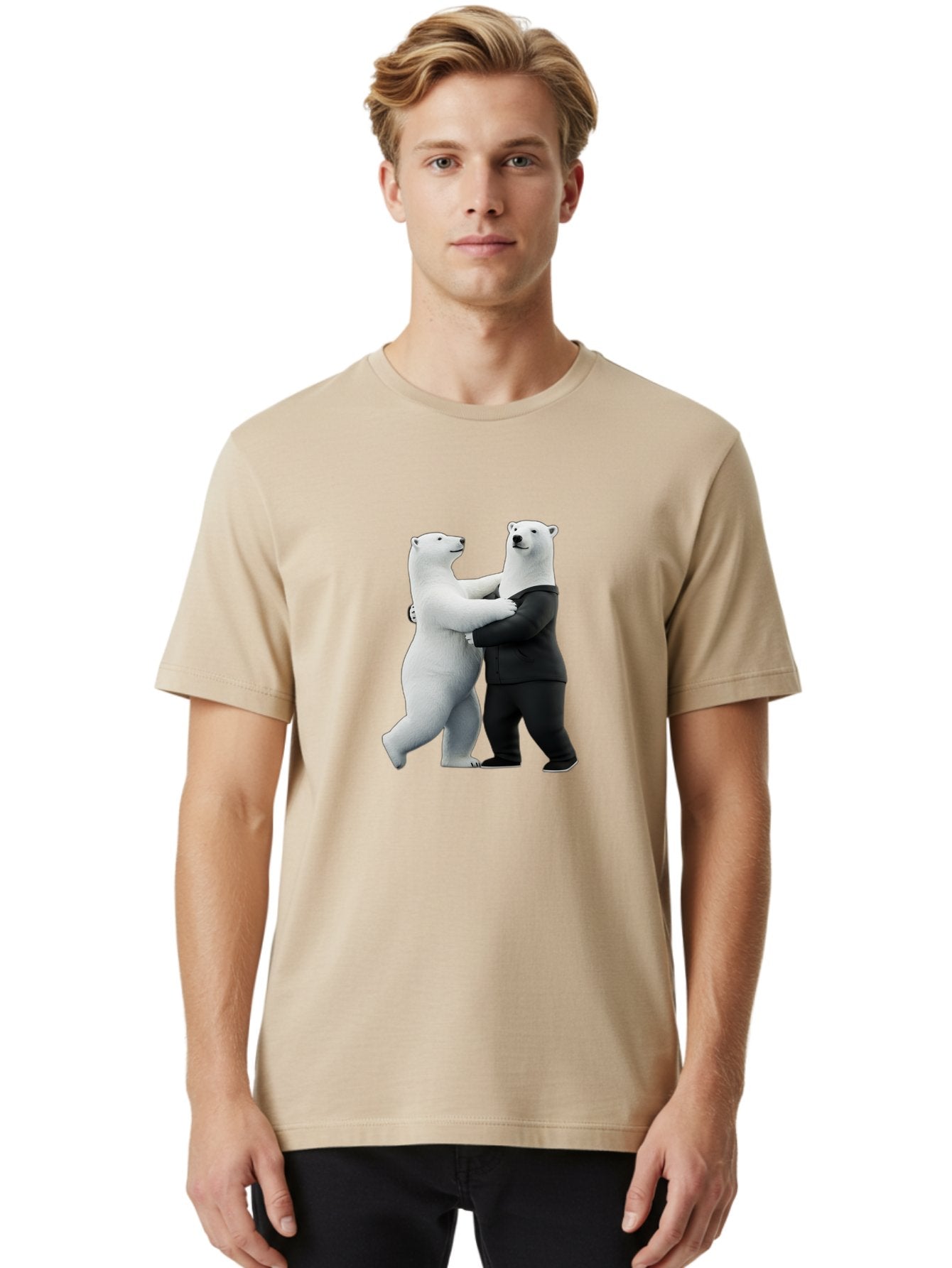 Dancing-Polar-Bears-1 Men'S Graphic Tee, 100% Cotton, Comfortable Casual Summer Wear, Machine Washable, Vintage Camera, Old Camera, Antique Camera, Black Camera, Classic Photography, Photography Equipment, Nostalgic Device, Film Camera, Baf018 18