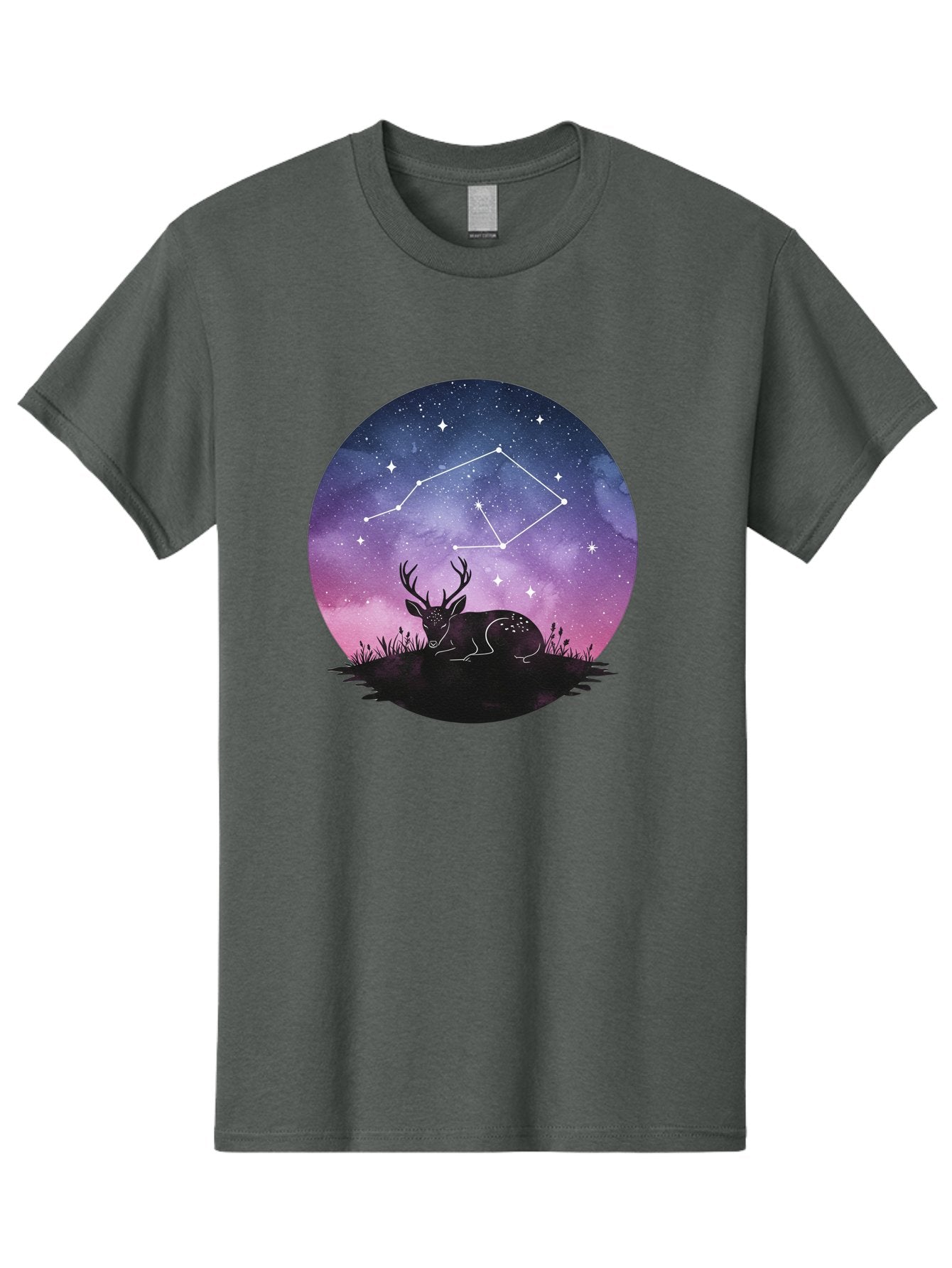 Deer-Constellation-1 Men'S Graphic Tee, 100% Cotton, Comfortable Casual Summer Wear, Machine Washable, Vintage Camera, Old Camera, Antique Camera, Black Camera, Classic Photography, Photography Equipment, Nostalgic Device, Film Camera, Baf021 13
