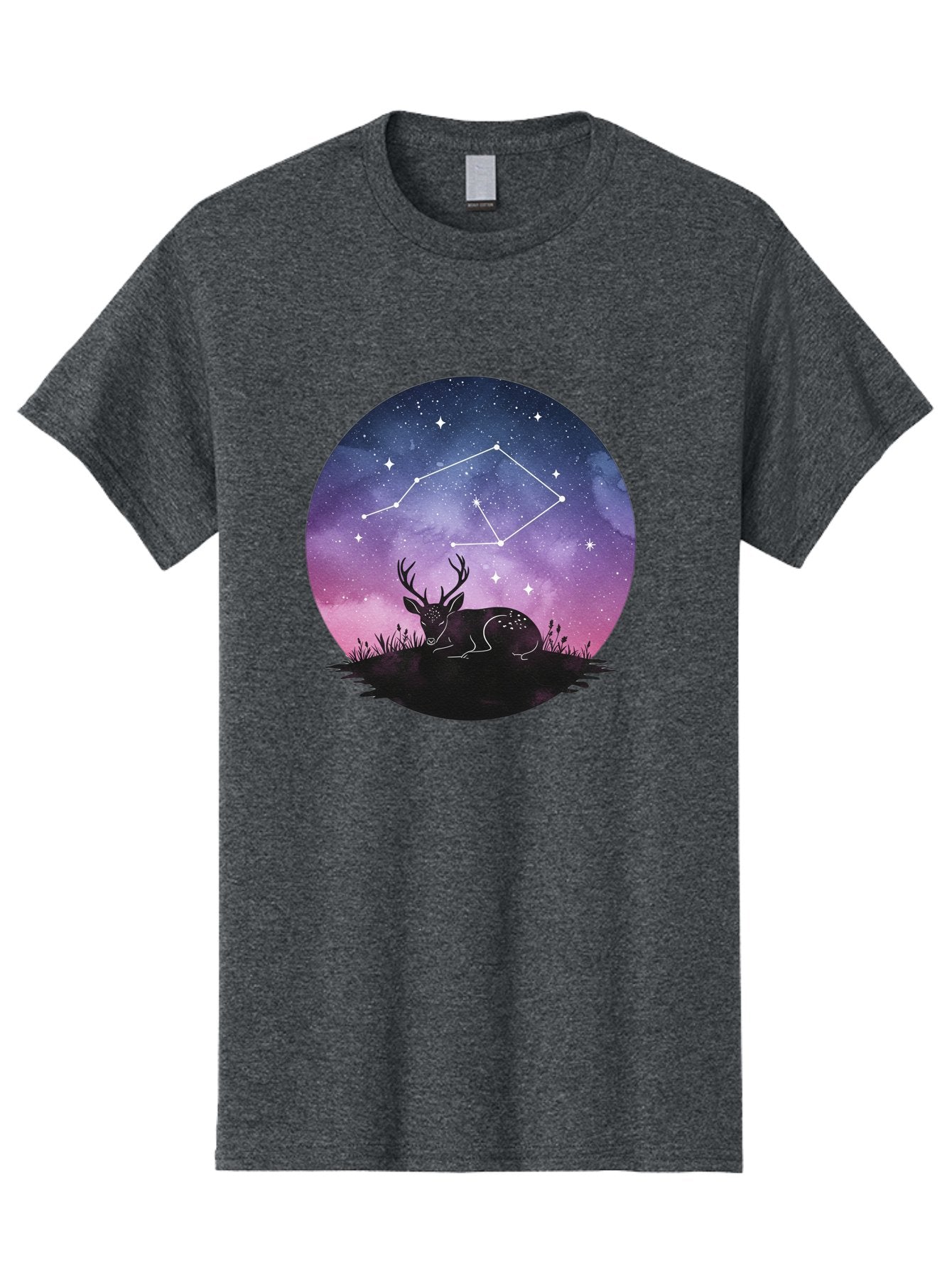 Deer-Constellation-1 Men'S Graphic Tee, 100% Cotton, Comfortable Casual Summer Wear, Machine Washable, Vintage Camera, Old Camera, Antique Camera, Black Camera, Classic Photography, Photography Equipment, Nostalgic Device, Film Camera, Baf021 5