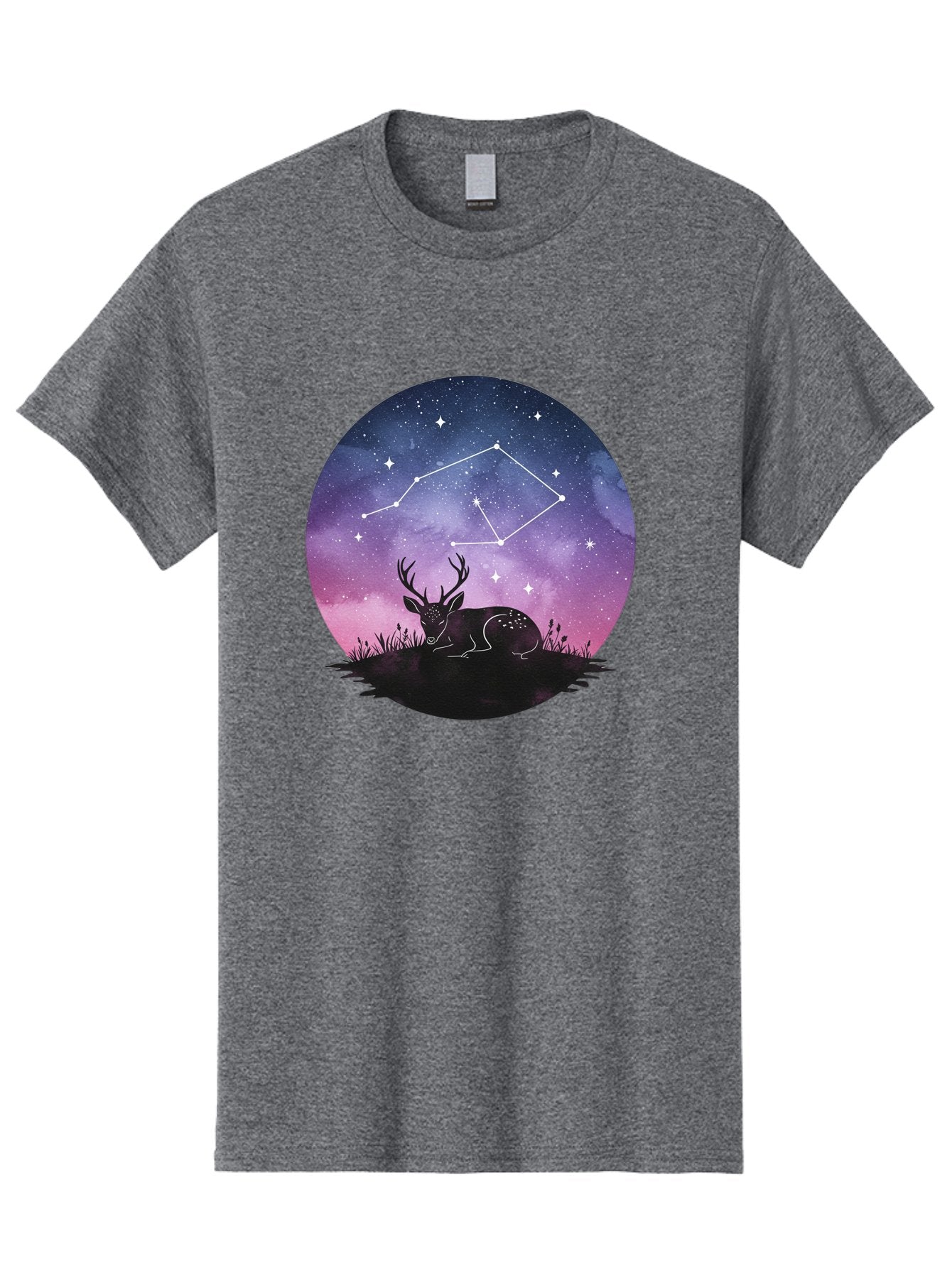 Deer-Constellation-1 Men'S Graphic Tee, 100% Cotton, Comfortable Casual Summer Wear, Machine Washable, Vintage Camera, Old Camera, Antique Camera, Black Camera, Classic Photography, Photography Equipment, Nostalgic Device, Film Camera, Baf021 9