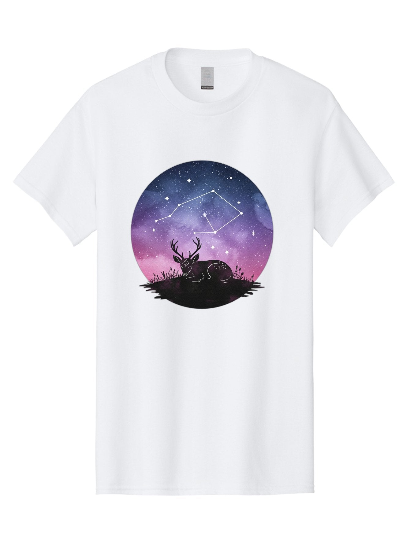 Deer-Constellation-1 Men'S Graphic Tee, 100% Cotton, Comfortable Casual Summer Wear, Machine Washable, Vintage Camera, Old Camera, Antique Camera, Black Camera, Classic Photography, Photography Equipment, Nostalgic Device, Film Camera, Baf021 6