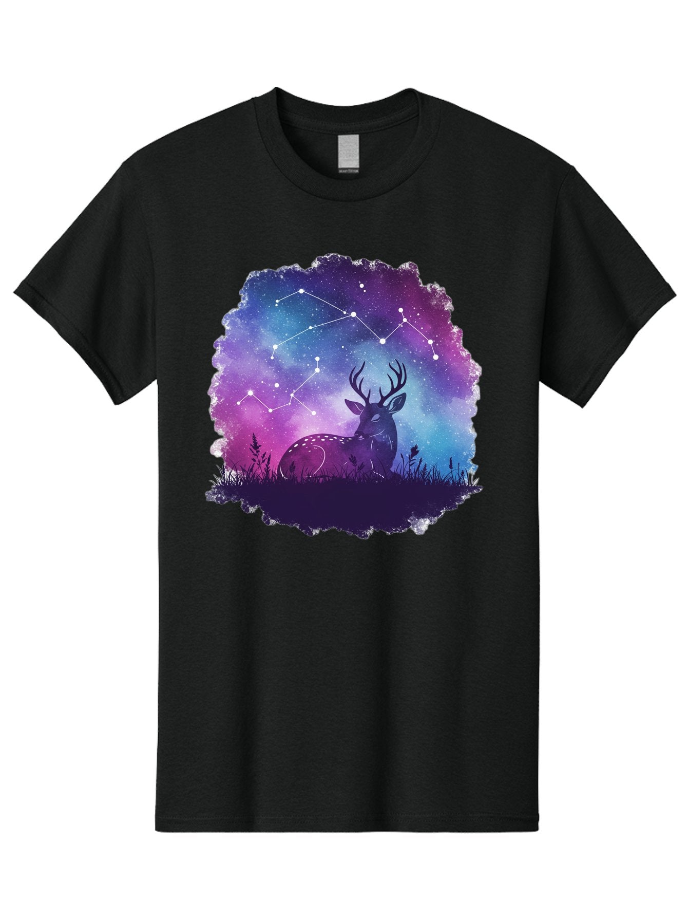 Deer-Constellation-2 Men'S Graphic Tee, 100% Cotton, Comfortable Casual Summer Wear, Machine Washable, Vintage Camera, Old Camera, Antique Camera, Black Camera, Classic Photography, Photography Equipment, Nostalgic Device, Film Camera, Baf022 11