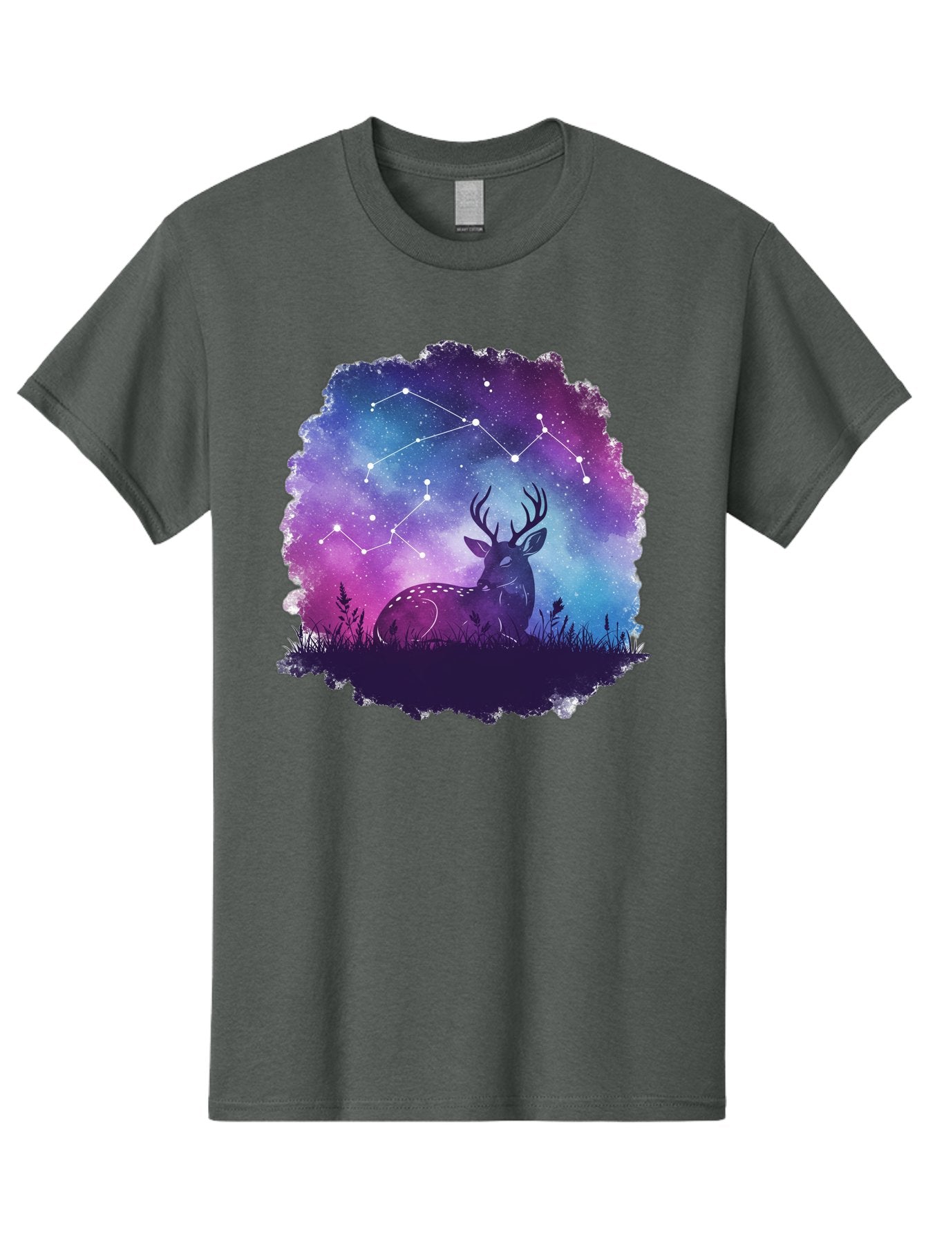 Deer-Constellation-2 Men'S Graphic Tee, 100% Cotton, Comfortable Casual Summer Wear, Machine Washable, Vintage Camera, Old Camera, Antique Camera, Black Camera, Classic Photography, Photography Equipment, Nostalgic Device, Film Camera, Baf022 15