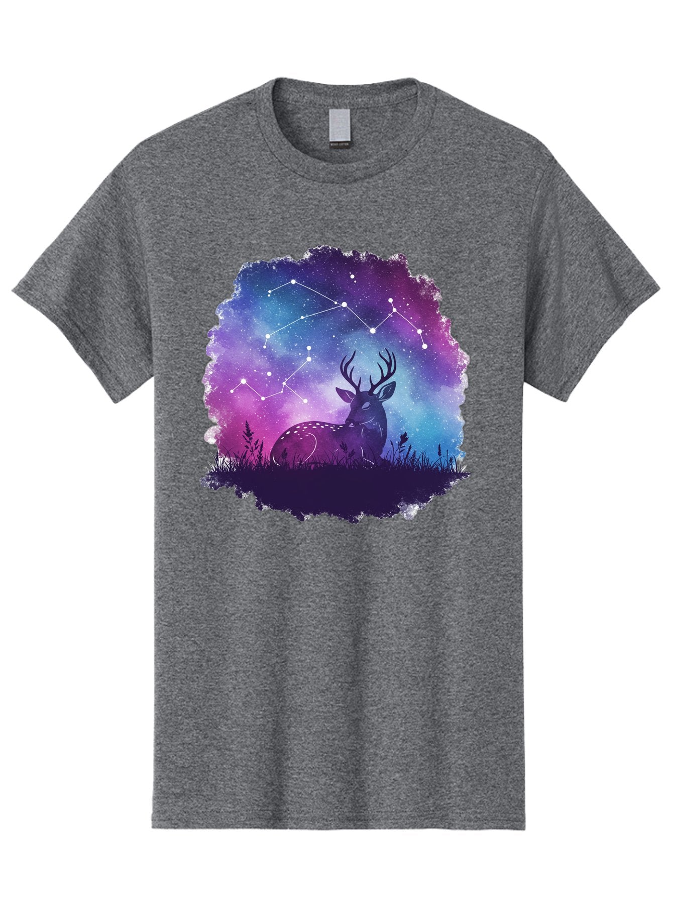 Deer-Constellation-2 Men'S Graphic Tee, 100% Cotton, Comfortable Casual Summer Wear, Machine Washable, Vintage Camera, Old Camera, Antique Camera, Black Camera, Classic Photography, Photography Equipment, Nostalgic Device, Film Camera, Baf022 4