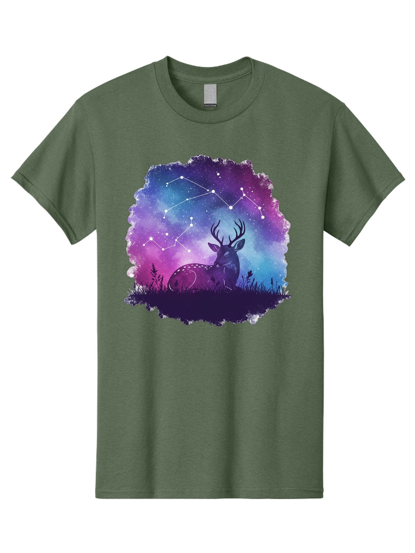 Deer-Constellation-2 Men'S Graphic Tee, 100% Cotton, Comfortable Casual Summer Wear, Machine Washable, Vintage Camera, Old Camera, Antique Camera, Black Camera, Classic Photography, Photography Equipment, Nostalgic Device, Film Camera, Baf022 12