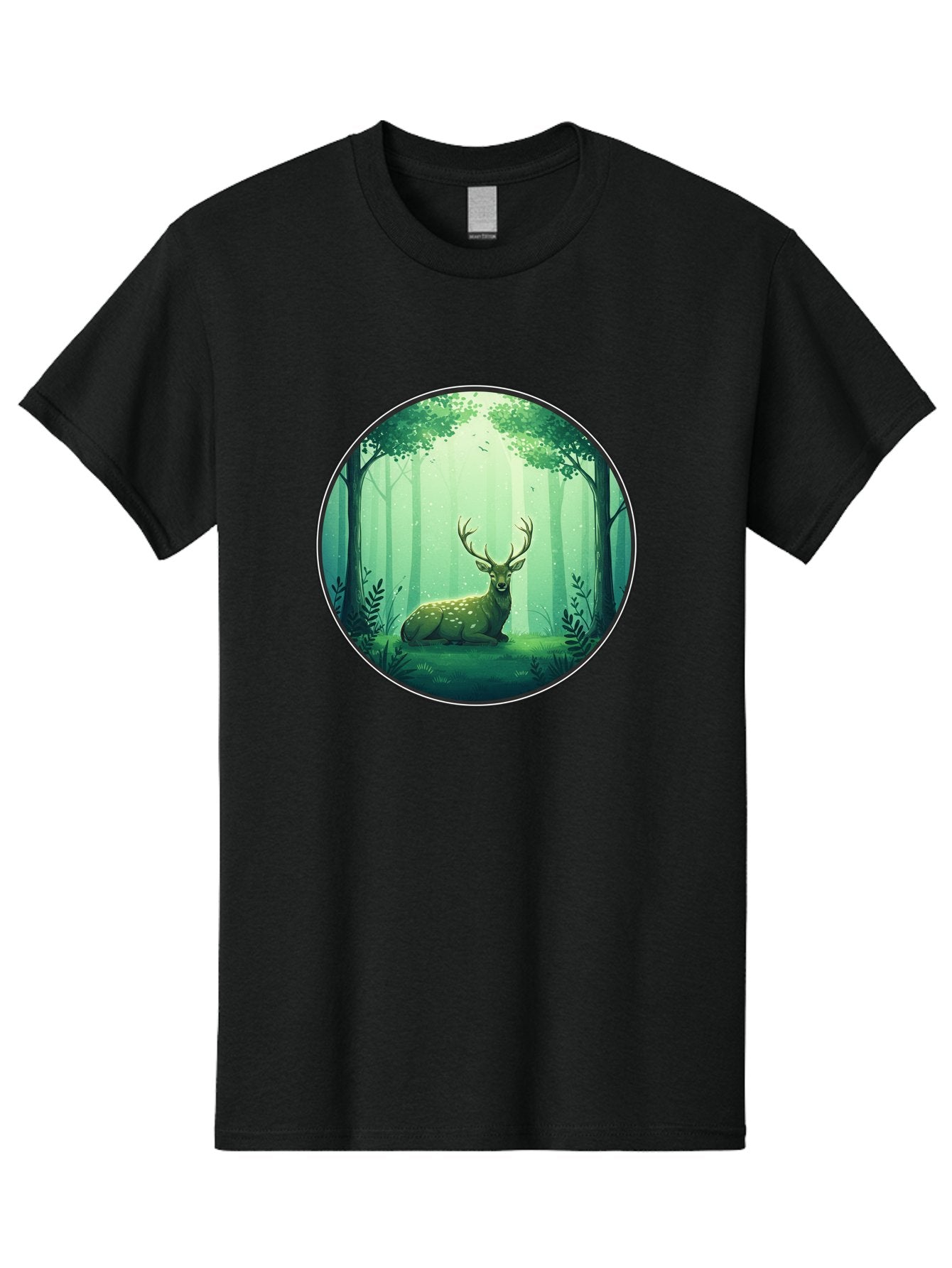 Deer-In-Forest-1 Men'S Graphic Tee, 100% Cotton, Comfortable Casual Summer Wear, Machine Washable, Vintage Camera, Old Camera, Antique Camera, Black Camera, Classic Photography, Photography Equipment, Nostalgic Device, Film Camera, Camera Art Baf025 15