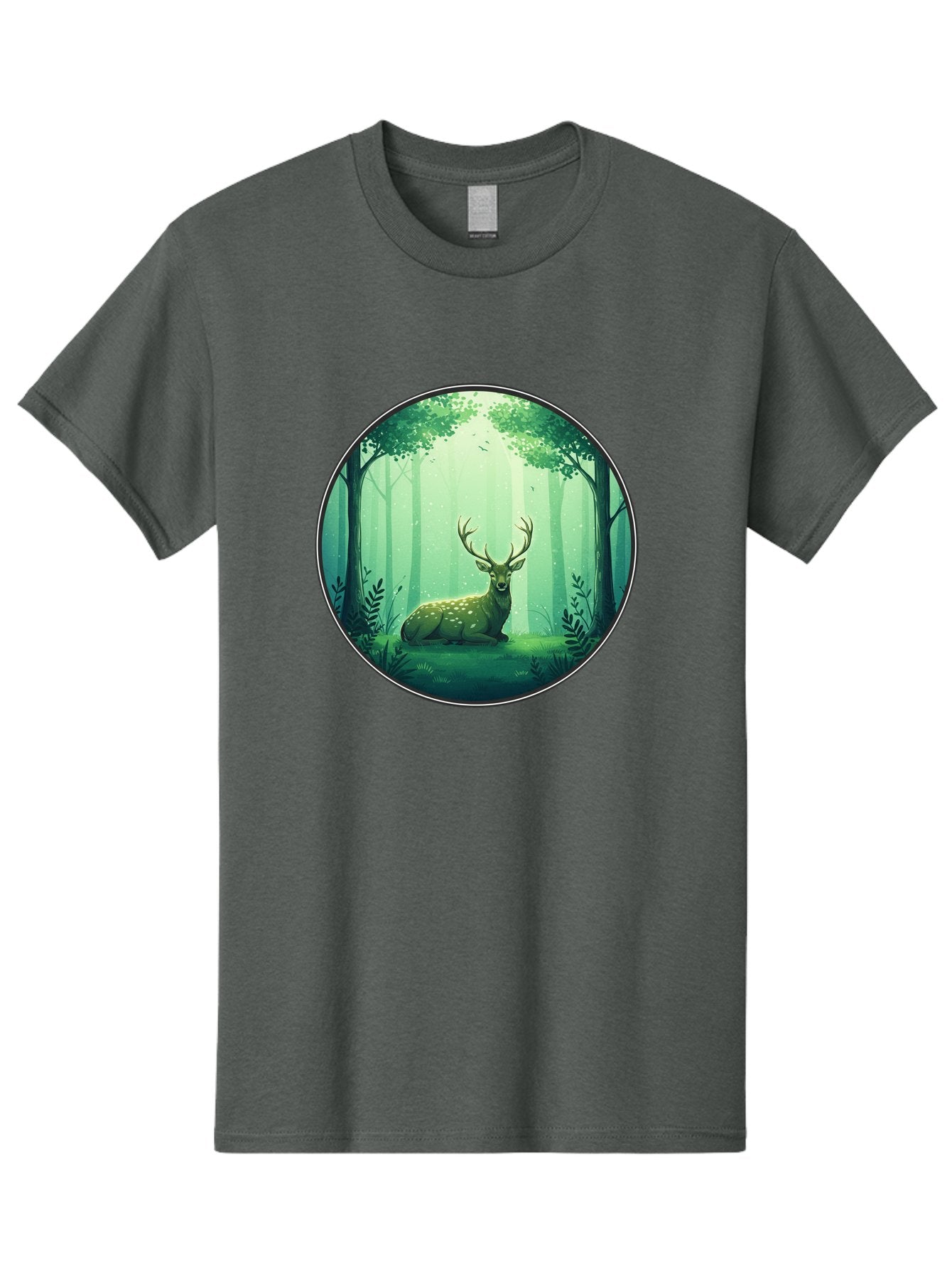 Deer-In-Forest-1 Men'S Graphic Tee, 100% Cotton, Comfortable Casual Summer Wear, Machine Washable, Vintage Camera, Old Camera, Antique Camera, Black Camera, Classic Photography, Photography Equipment, Nostalgic Device, Film Camera, Camera Art Baf025 14