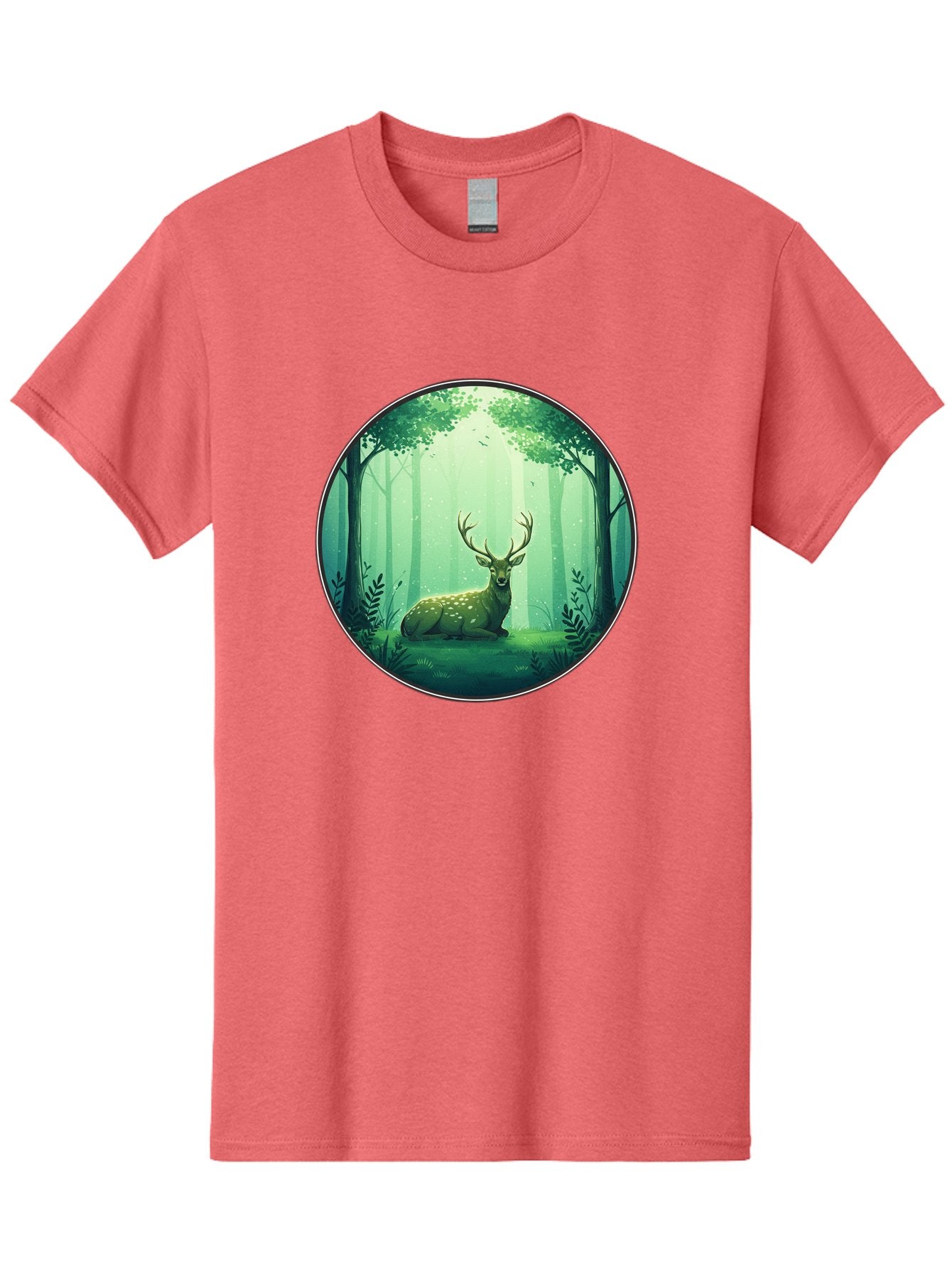 Deer-In-Forest-1 Men'S Graphic Tee, 100% Cotton, Comfortable Casual Summer Wear, Machine Washable, Vintage Camera, Old Camera, Antique Camera, Black Camera, Classic Photography, Photography Equipment, Nostalgic Device, Film Camera, Camera Art Baf025 12