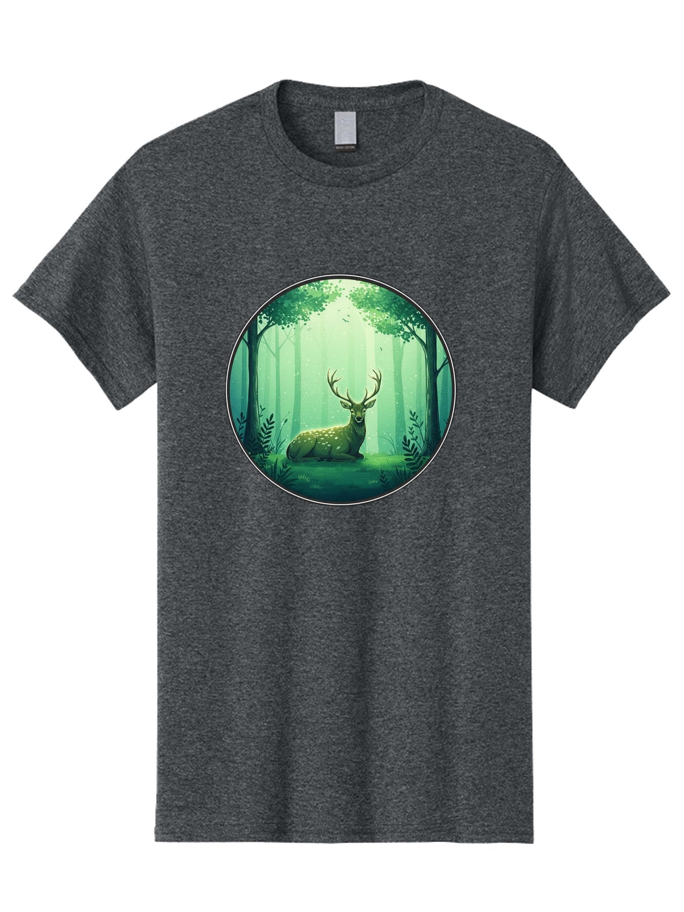 Deer-In-Forest-1 Men'S Graphic Tee, 100% Cotton, Comfortable Casual Summer Wear, Machine Washable, Vintage Camera, Old Camera, Antique Camera, Black Camera, Classic Photography, Photography Equipment, Nostalgic Device, Film Camera, Camera Art Baf025 9