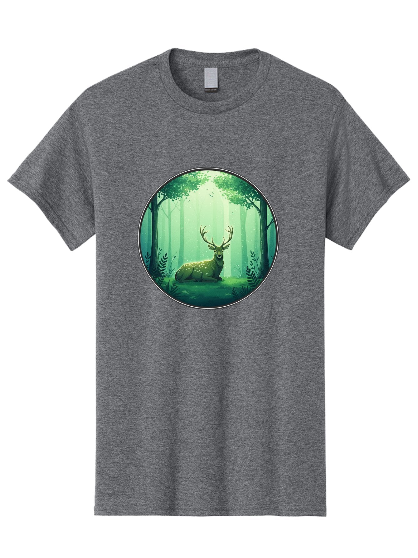 Deer-In-Forest-1 Men'S Graphic Tee, 100% Cotton, Comfortable Casual Summer Wear, Machine Washable, Vintage Camera, Old Camera, Antique Camera, Black Camera, Classic Photography, Photography Equipment, Nostalgic Device, Film Camera, Camera Art Baf025 7