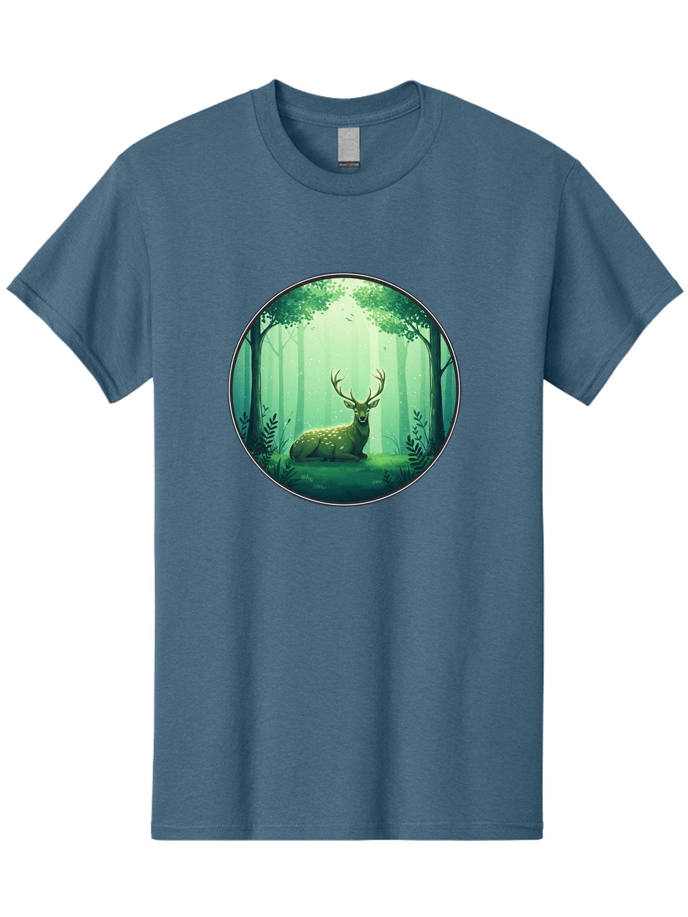 Deer-In-Forest-1 Men'S Graphic Tee, 100% Cotton, Comfortable Casual Summer Wear, Machine Washable, Vintage Camera, Old Camera, Antique Camera, Black Camera, Classic Photography, Photography Equipment, Nostalgic Device, Film Camera, Camera Art Baf025