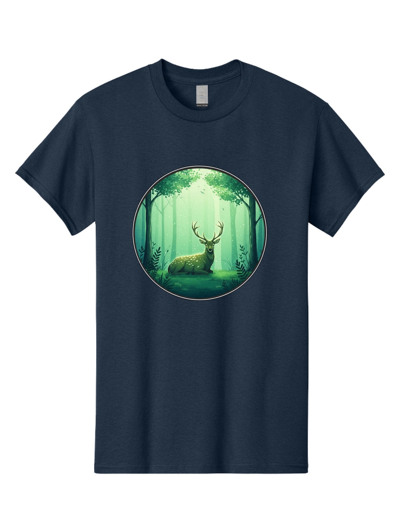 Deer-In-Forest-1 Men'S Graphic Tee, 100% Cotton, Comfortable Casual Summer Wear, Machine Washable, Vintage Camera, Old Camera, Antique Camera, Black Camera, Classic Photography, Photography Equipment, Nostalgic Device, Film Camera, Camera Art Baf025 10