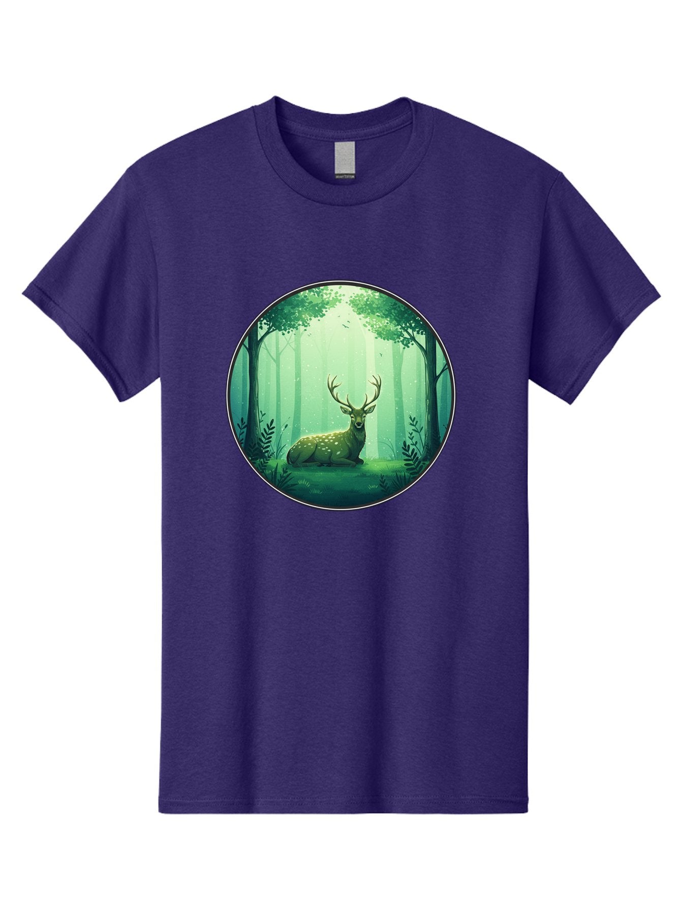 Deer-In-Forest-1 Men'S Graphic Tee, 100% Cotton, Comfortable Casual Summer Wear, Machine Washable, Vintage Camera, Old Camera, Antique Camera, Black Camera, Classic Photography, Photography Equipment, Nostalgic Device, Film Camera, Camera Art Baf025 5