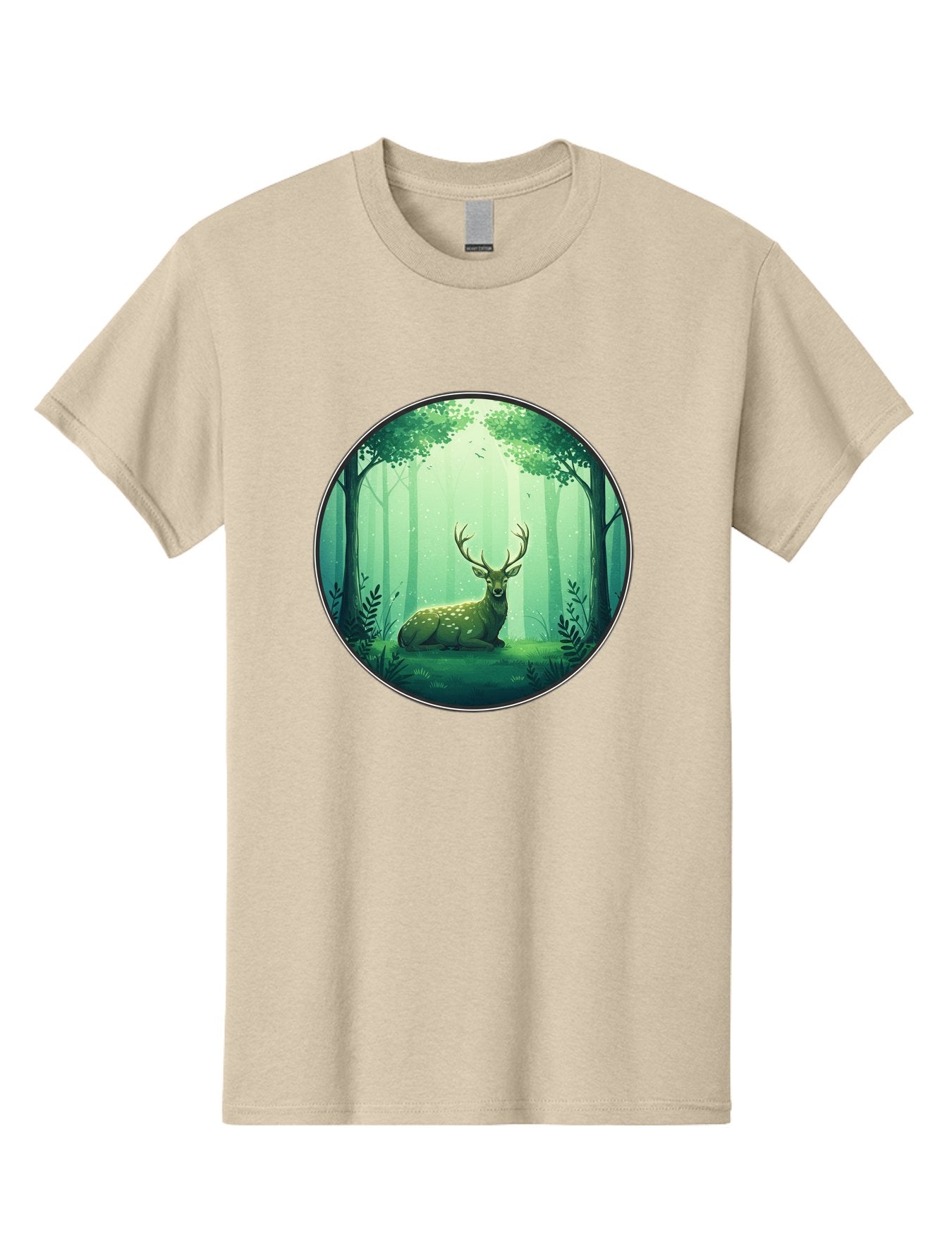 Deer-In-Forest-1 Men'S Graphic Tee, 100% Cotton, Comfortable Casual Summer Wear, Machine Washable, Vintage Camera, Old Camera, Antique Camera, Black Camera, Classic Photography, Photography Equipment, Nostalgic Device, Film Camera, Camera Art Baf025 11