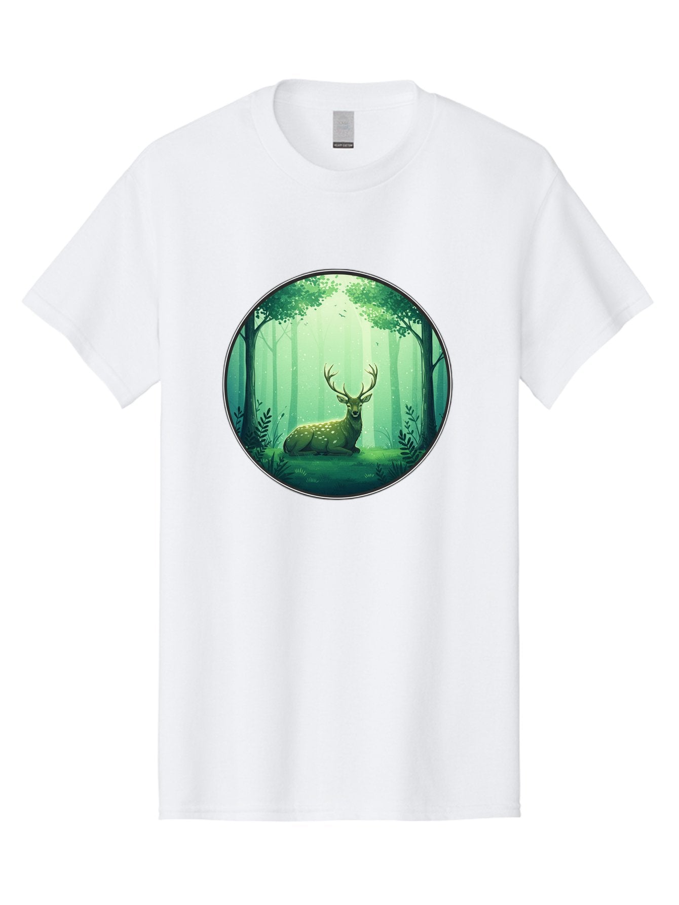 Deer-In-Forest-1 Men'S Graphic Tee, 100% Cotton, Comfortable Casual Summer Wear, Machine Washable, Vintage Camera, Old Camera, Antique Camera, Black Camera, Classic Photography, Photography Equipment, Nostalgic Device, Film Camera, Camera Art Baf025