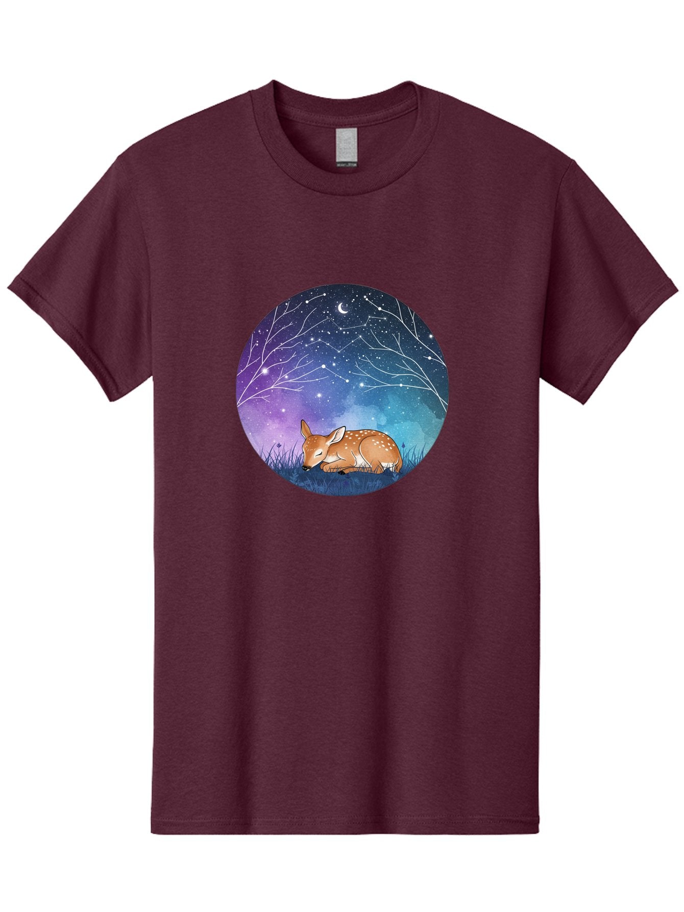 Deer-Under-Starry-Night-Sky Men'S Graphic Tee, 100% Cotton, Comfortable Casual Summer Wear, Machine Washable, Vintage Camera, Old Camera, Antique Camera, Black Camera, Classic Photography, Photography Equipment, Nostalgic Device, Film Camera, Baf030 4