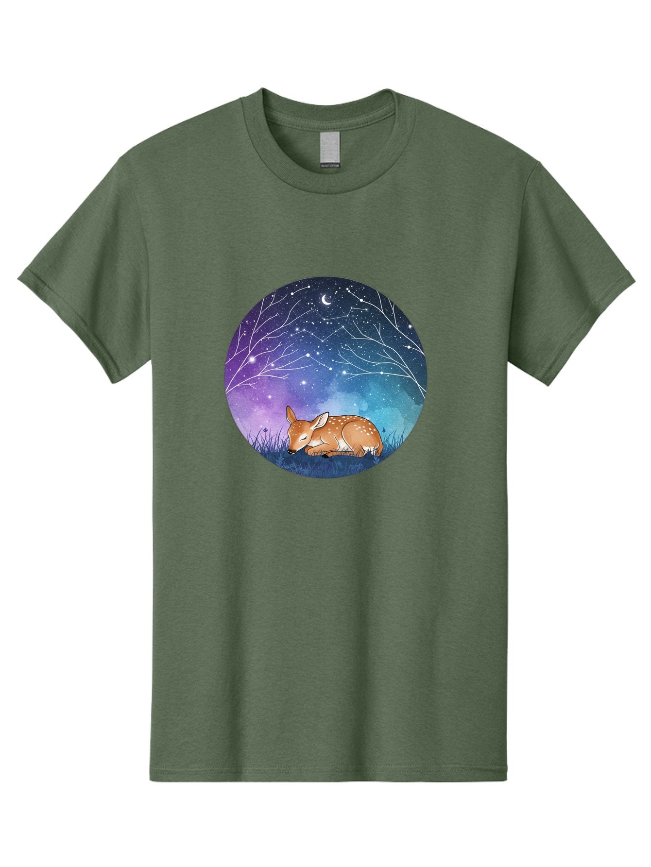 Deer-Under-Starry-Night-Sky Men'S Graphic Tee, 100% Cotton, Comfortable Casual Summer Wear, Machine Washable, Vintage Camera, Old Camera, Antique Camera, Black Camera, Classic Photography, Photography Equipment, Nostalgic Device, Film Camera, Baf030 6