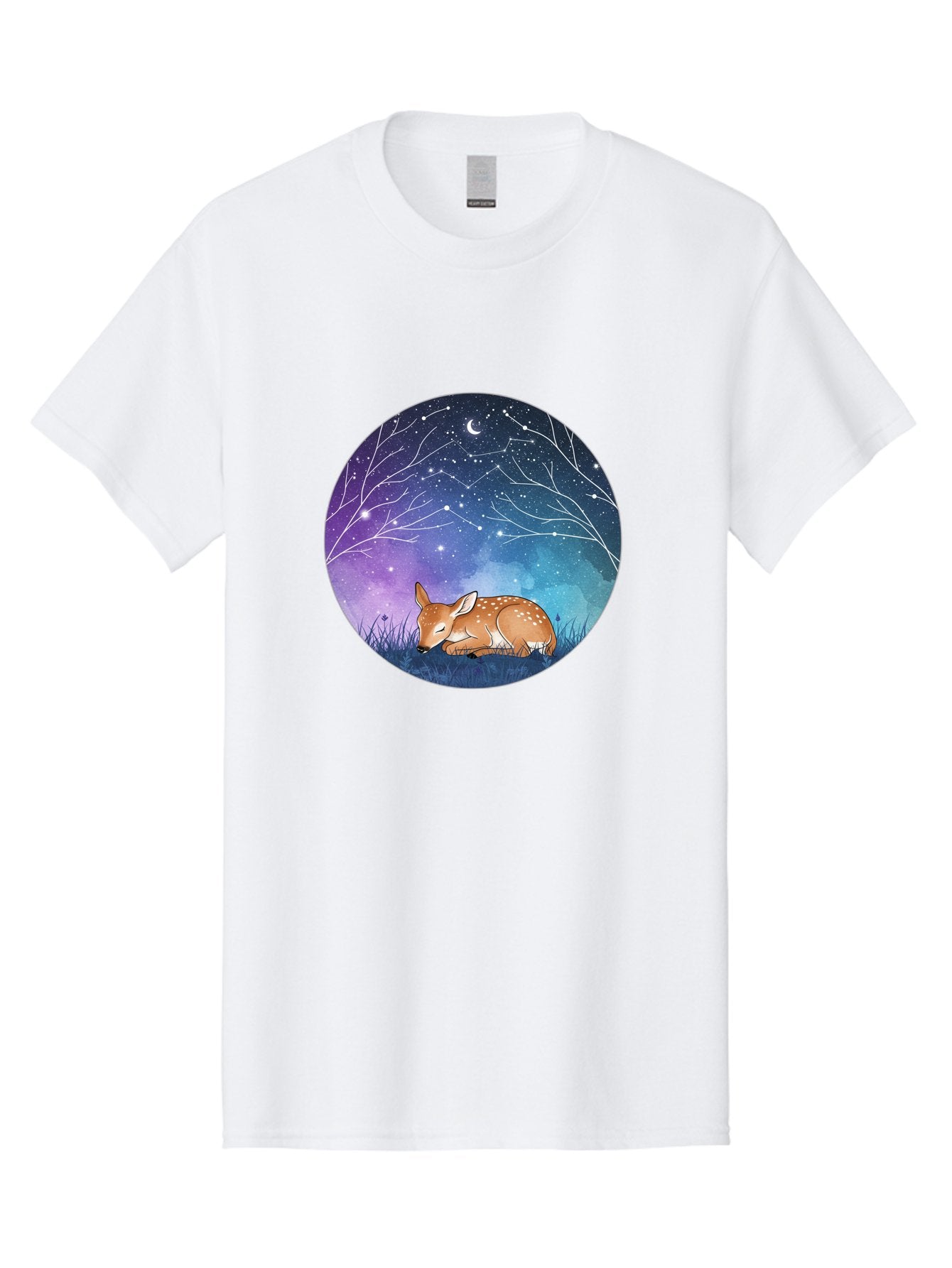 Deer-Under-Starry-Night-Sky Men'S Graphic Tee, 100% Cotton, Comfortable Casual Summer Wear, Machine Washable, Vintage Camera, Old Camera, Antique Camera, Black Camera, Classic Photography, Photography Equipment, Nostalgic Device, Film Camera, Baf030 3