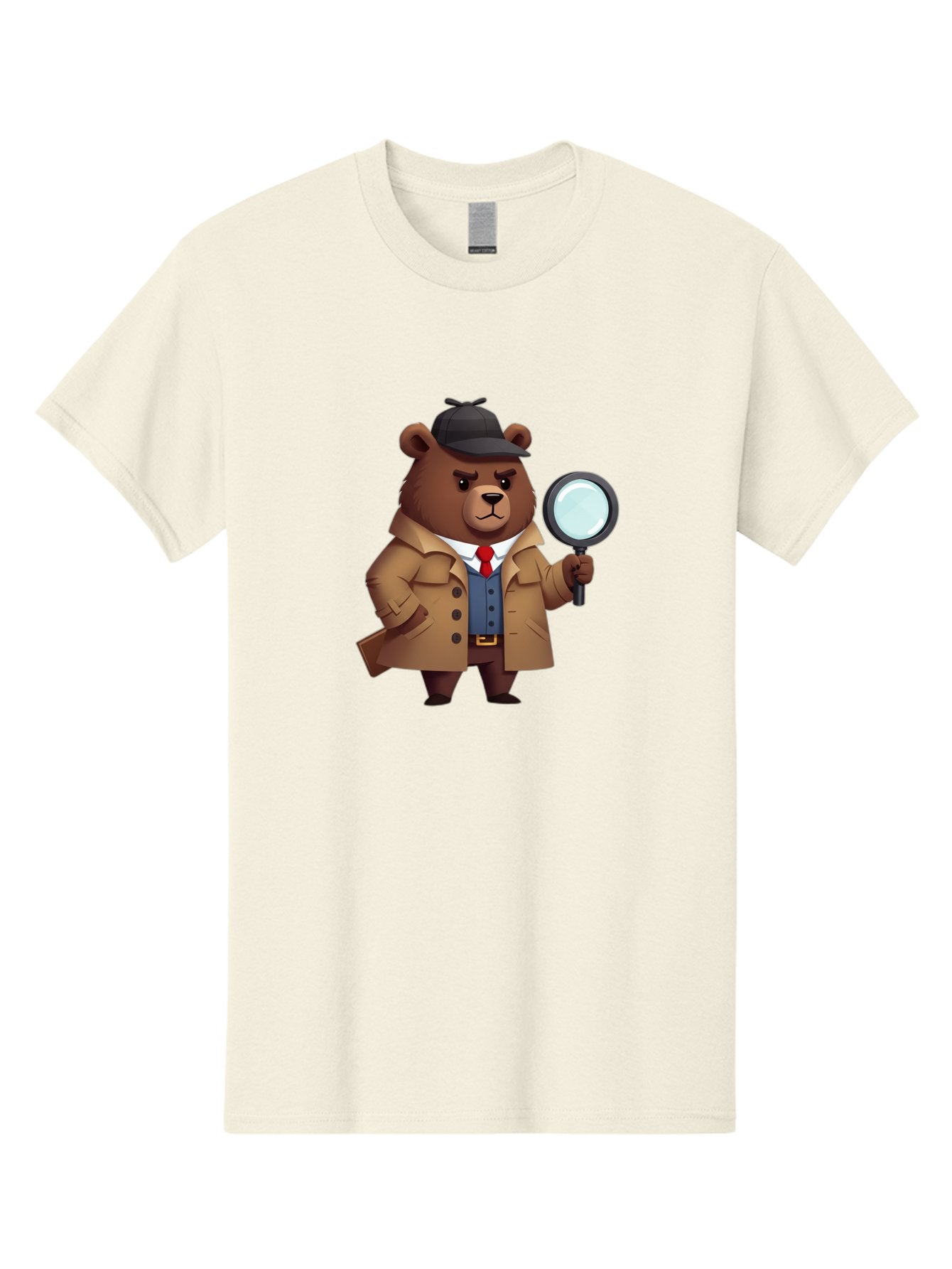 Detective-Bear Men'S Graphic Tee, 100% Cotton, Comfortable Casual Summer Wear, Machine Washable, Vintage Camera, Old Camera, Antique Camera, Black Camera, Classic Photography, Photography Equipment, Nostalgic Device, Film Camera, Camera Art Baf031 10