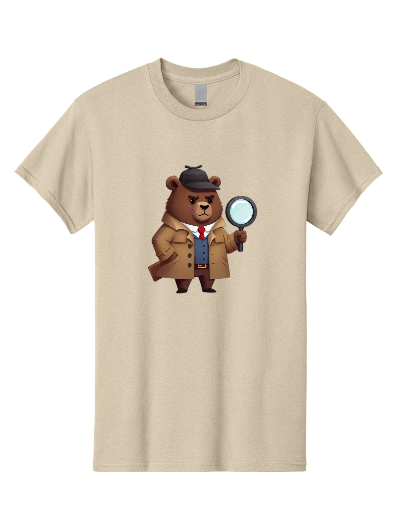 Detective-Bear Men'S Graphic Tee, 100% Cotton, Comfortable Casual Summer Wear, Machine Washable, Vintage Camera, Old Camera, Antique Camera, Black Camera, Classic Photography, Photography Equipment, Nostalgic Device, Film Camera, Camera Art Baf031 14