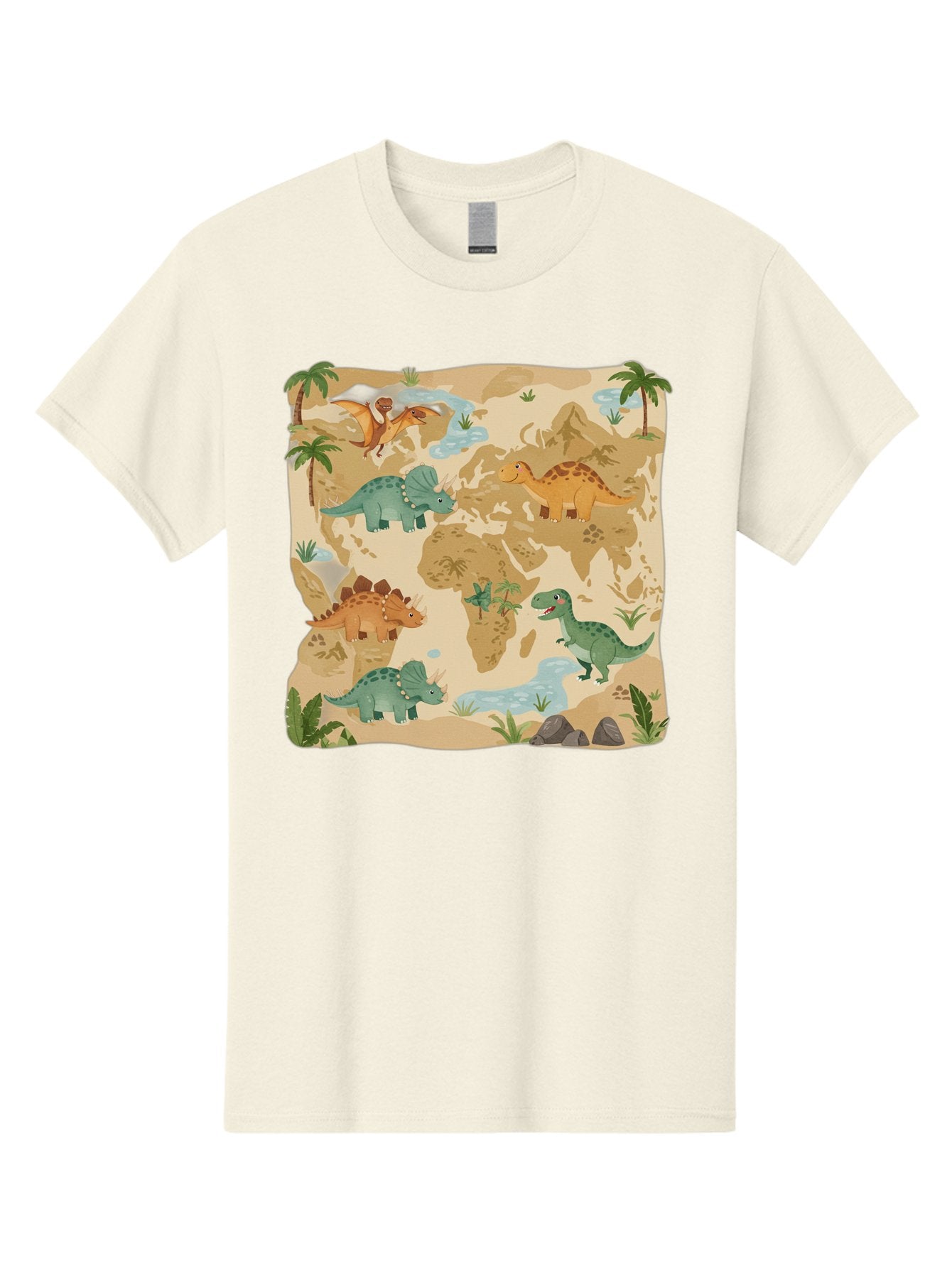 Dinosaur-World-Map Men'S Graphic Tee, 100% Cotton, Comfortable Casual Summer Wear, Machine Washable, Vintage Camera, Old Camera, Antique Camera, Black Camera, Classic Photography, Photography Equipment, Nostalgic Device, Film Camera, Baf035 9