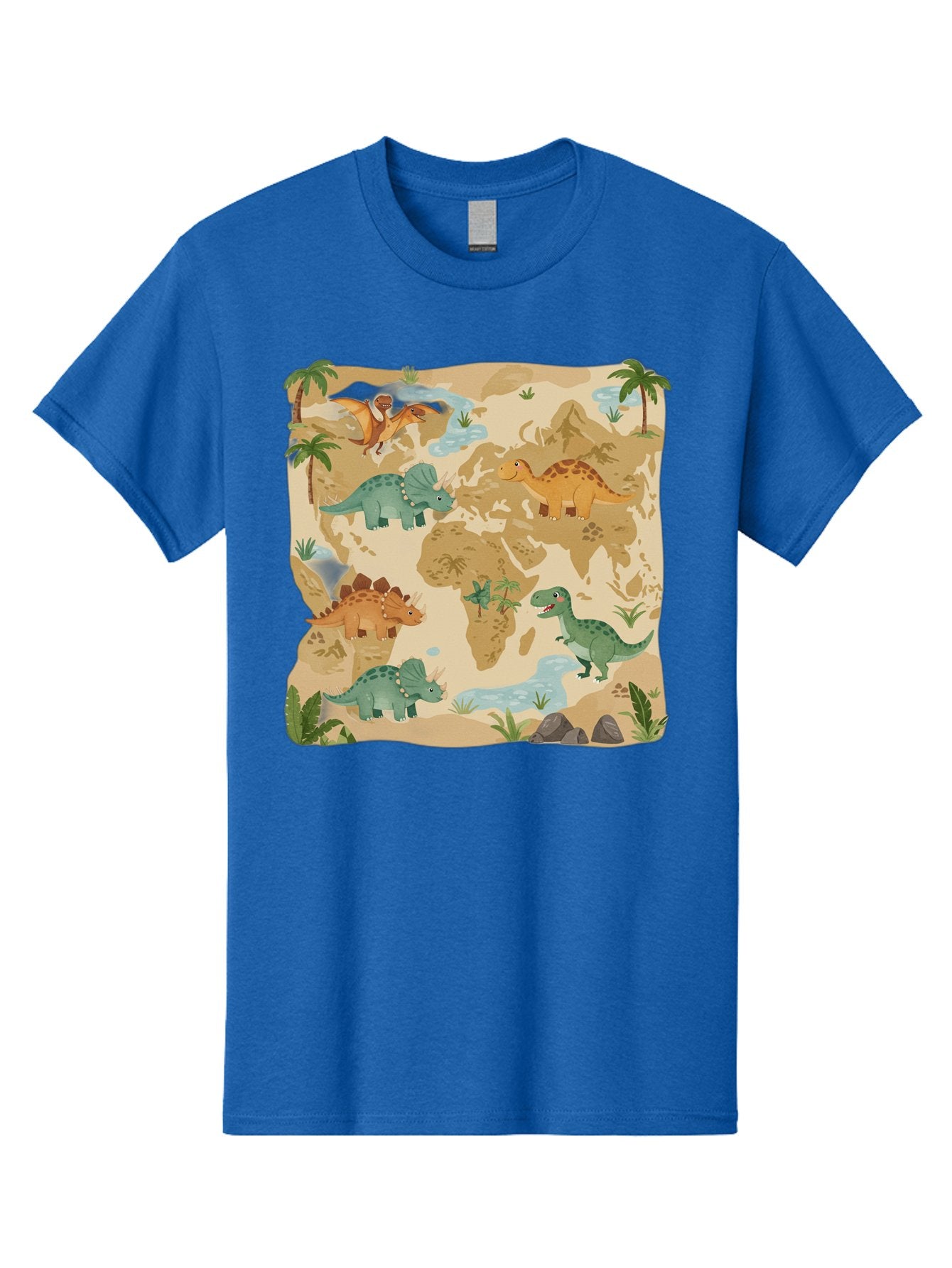 Dinosaur-World-Map Men'S Graphic Tee, 100% Cotton, Comfortable Casual Summer Wear, Machine Washable, Vintage Camera, Old Camera, Antique Camera, Black Camera, Classic Photography, Photography Equipment, Nostalgic Device, Film Camera, Baf035 11