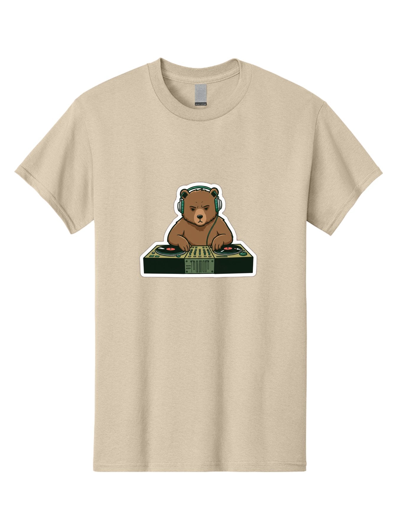 Dj-Bear-2 Men'S Graphic Tee, 100% Cotton, Comfortable Casual Summer Wear, Machine Washable, Vintage Camera, Old Camera, Antique Camera, Black Camera, Classic Photography, Photography Equipment, Nostalgic Device, Film Camera, Camera Art Baf037