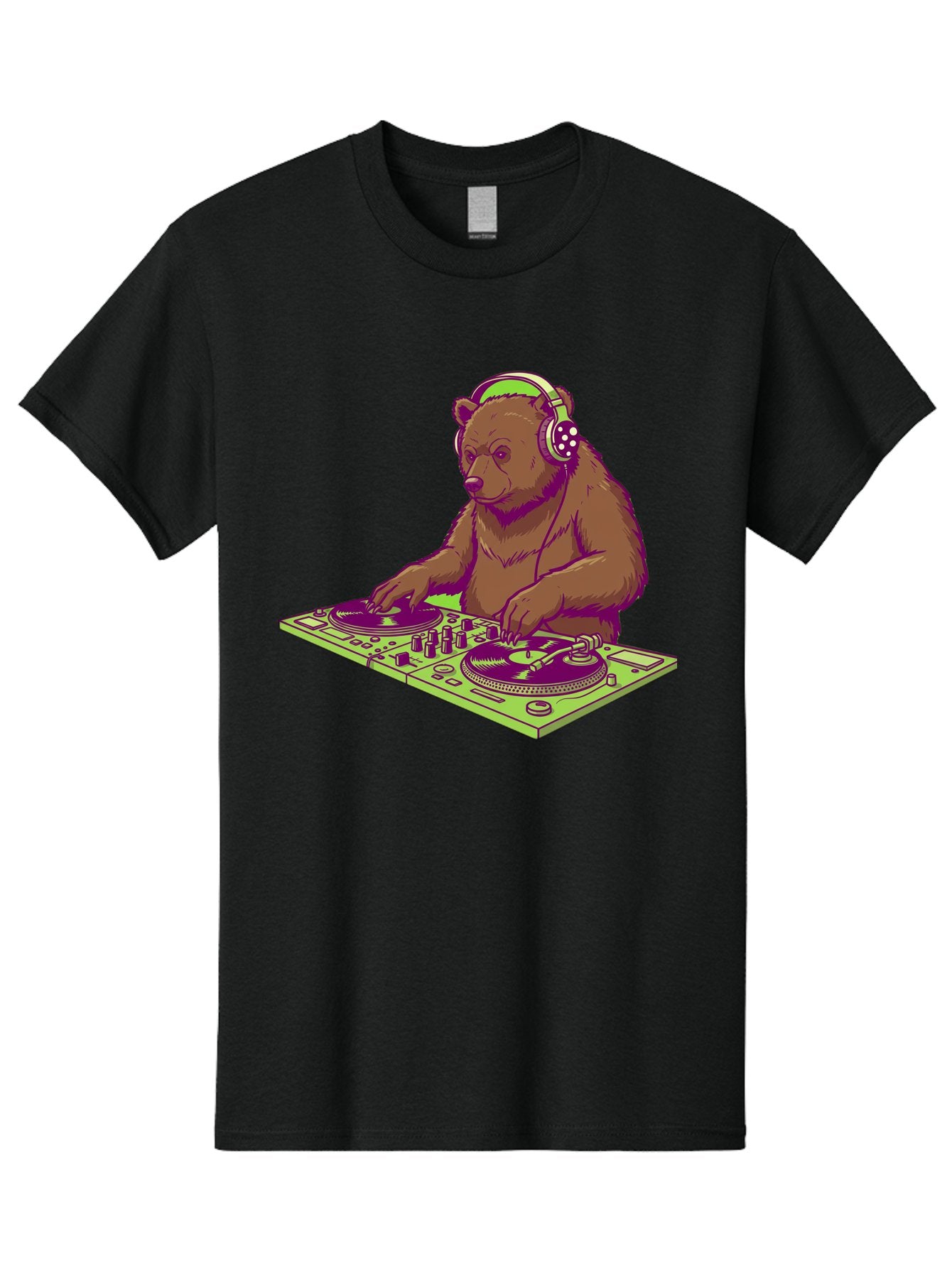 Dj-Bear-3 Men'S Graphic Tee, 100% Cotton, Comfortable Casual Summer Wear, Machine Washable, Vintage Camera, Old Camera, Antique Camera, Black Camera, Classic Photography, Photography Equipment, Nostalgic Device, Film Camera, Camera Art Baf038 7