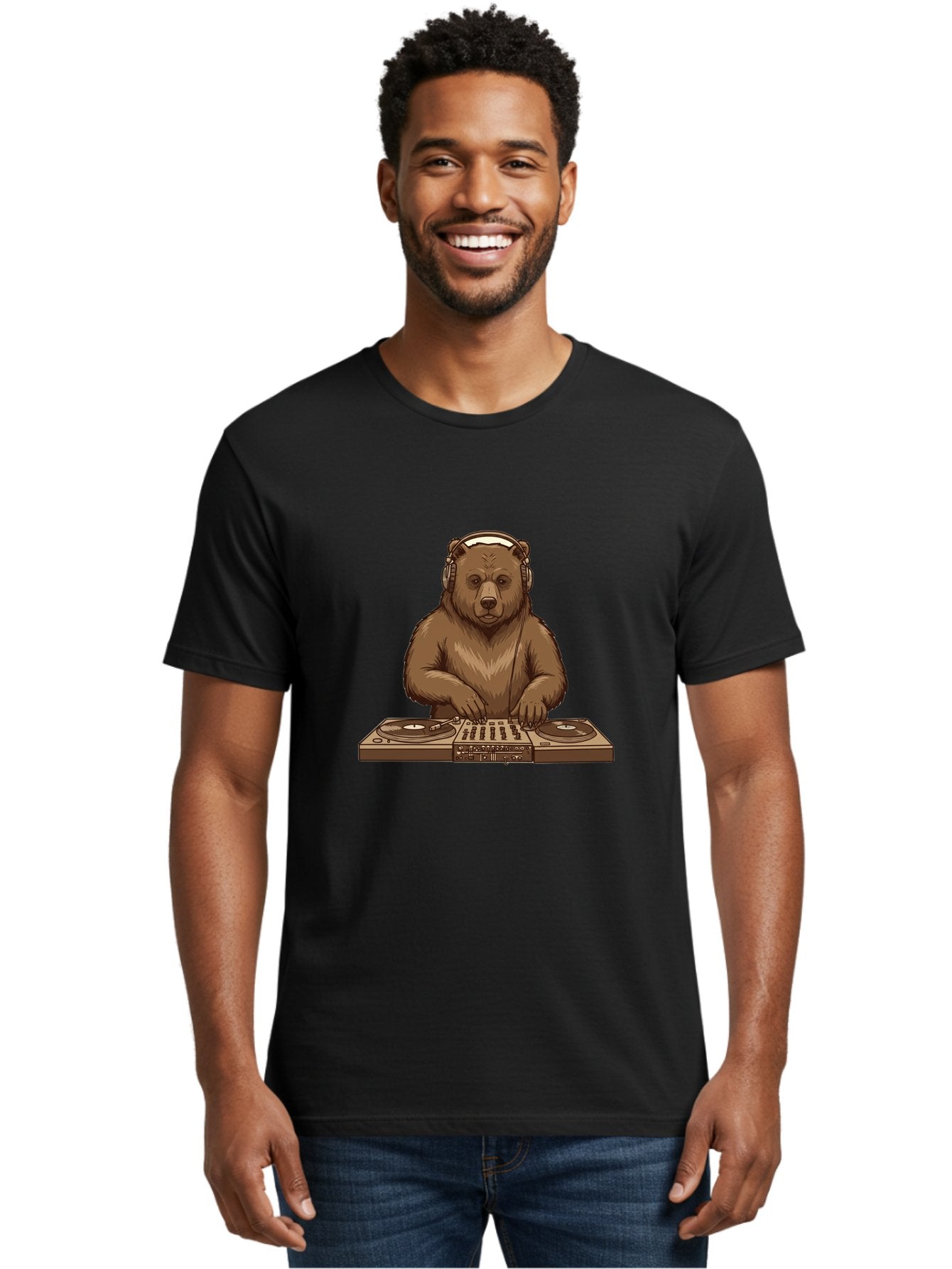 Dj-Bear-4 Men'S Graphic Tee, 100% Cotton, Comfortable Casual Summer Wear, Machine Washable, Vintage Camera, Old Camera, Antique Camera, Black Camera, Classic Photography, Photography Equipment, Nostalgic Device, Film Camera, Camera Art Baf039 26