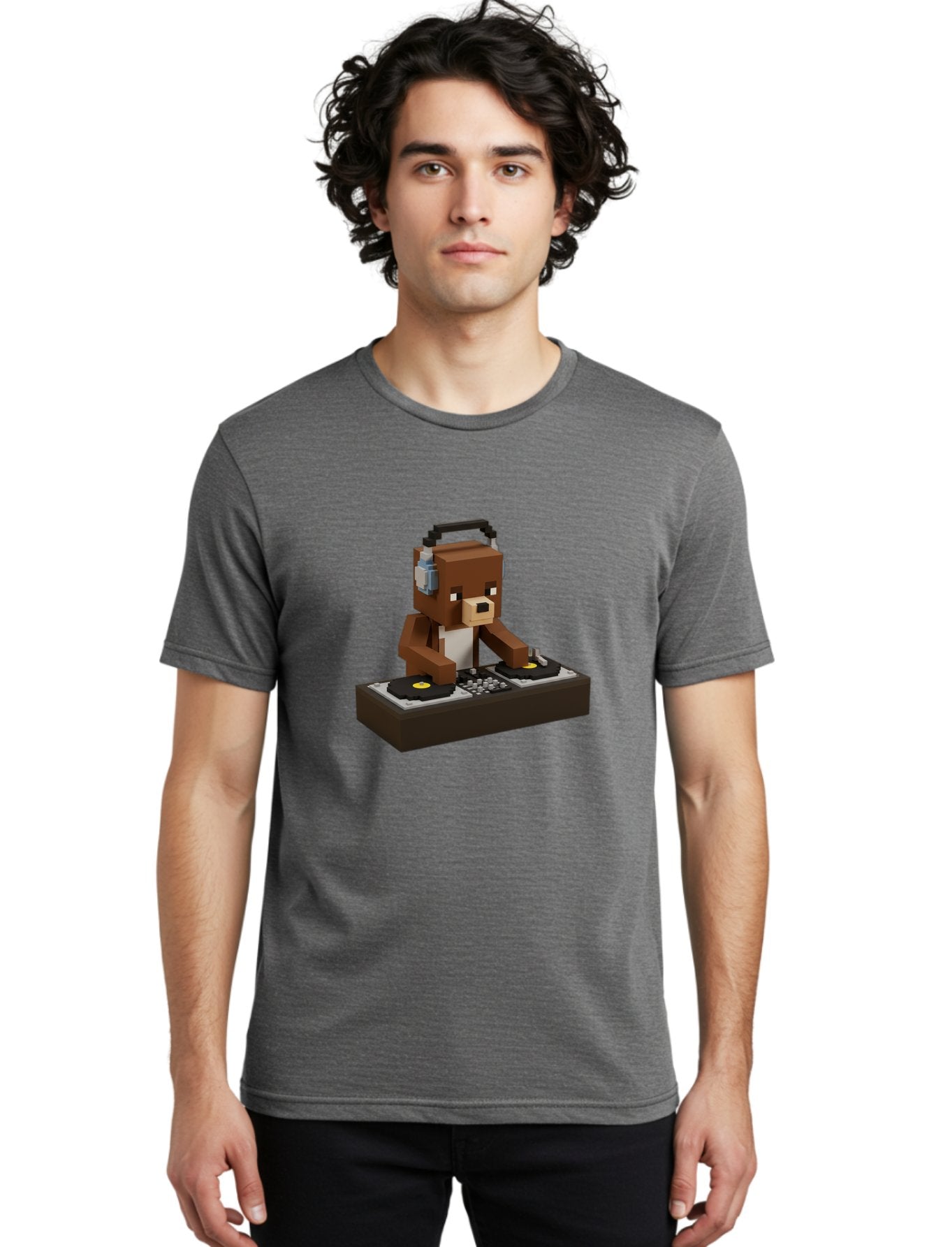Dj-Bear-5 Men'S Graphic Tee, 100% Cotton, Comfortable Casual Summer Wear, Machine Washable, Vintage Camera, Old Camera, Antique Camera, Black Camera, Classic Photography, Photography Equipment, Nostalgic Device, Film Camera, Camera Art Baf040 20