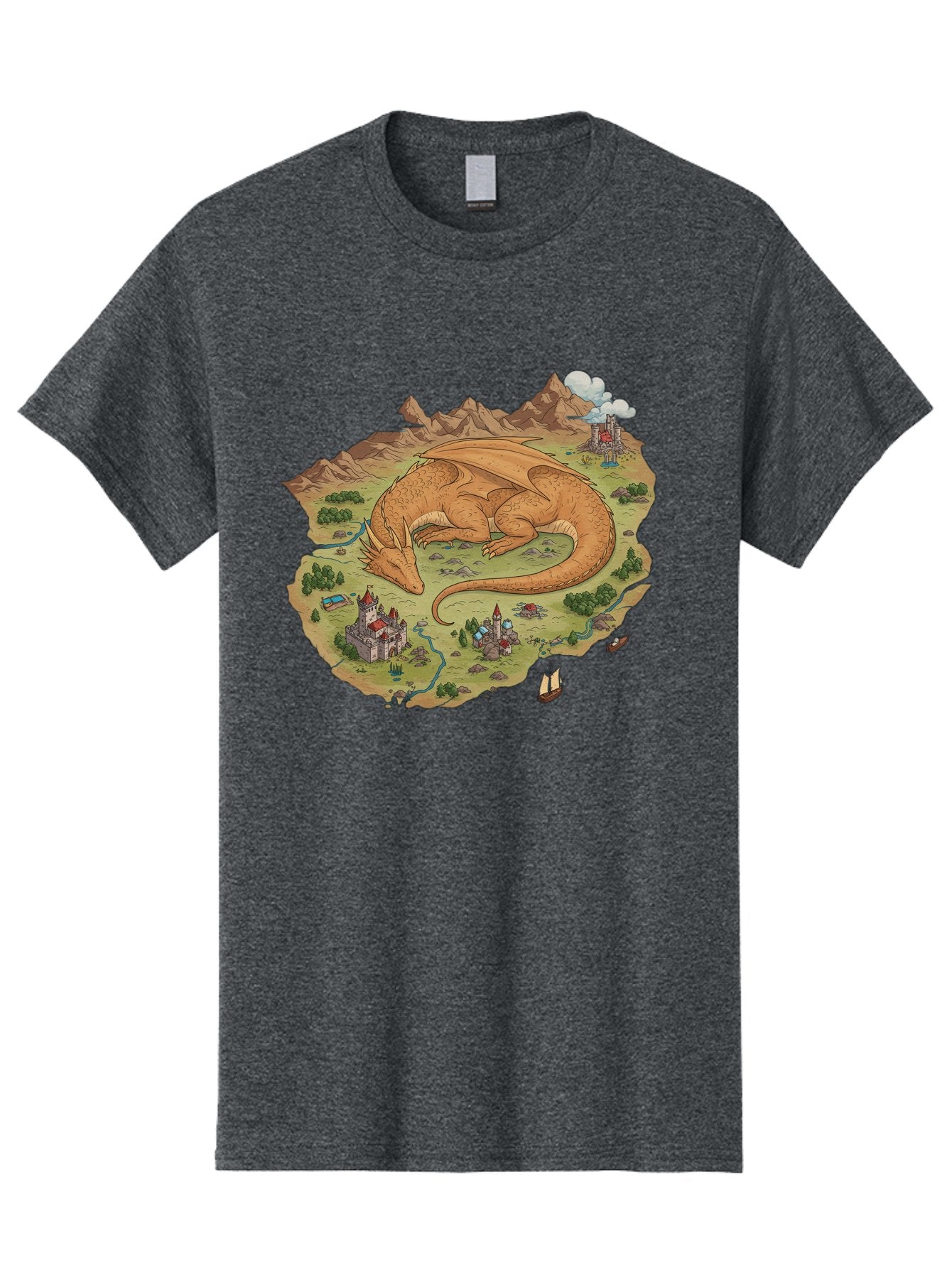 Dragon-Landscape Men'S Graphic Tee, 100% Cotton, Comfortable Casual Summer Wear, Machine Washable, Vintage Camera, Old Camera, Antique Camera, Black Camera, Classic Photography, Photography Equipment, Nostalgic Device, Film Camera, Camera Art Baf045 4