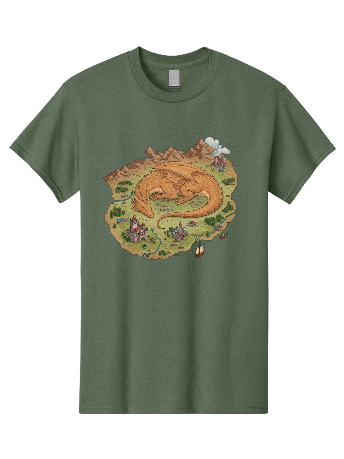 Dragon-Landscape Men'S Graphic Tee, 100% Cotton, Comfortable Casual Summer Wear, Machine Washable, Vintage Camera, Old Camera, Antique Camera, Black Camera, Classic Photography, Photography Equipment, Nostalgic Device, Film Camera, Camera Art Baf045 15