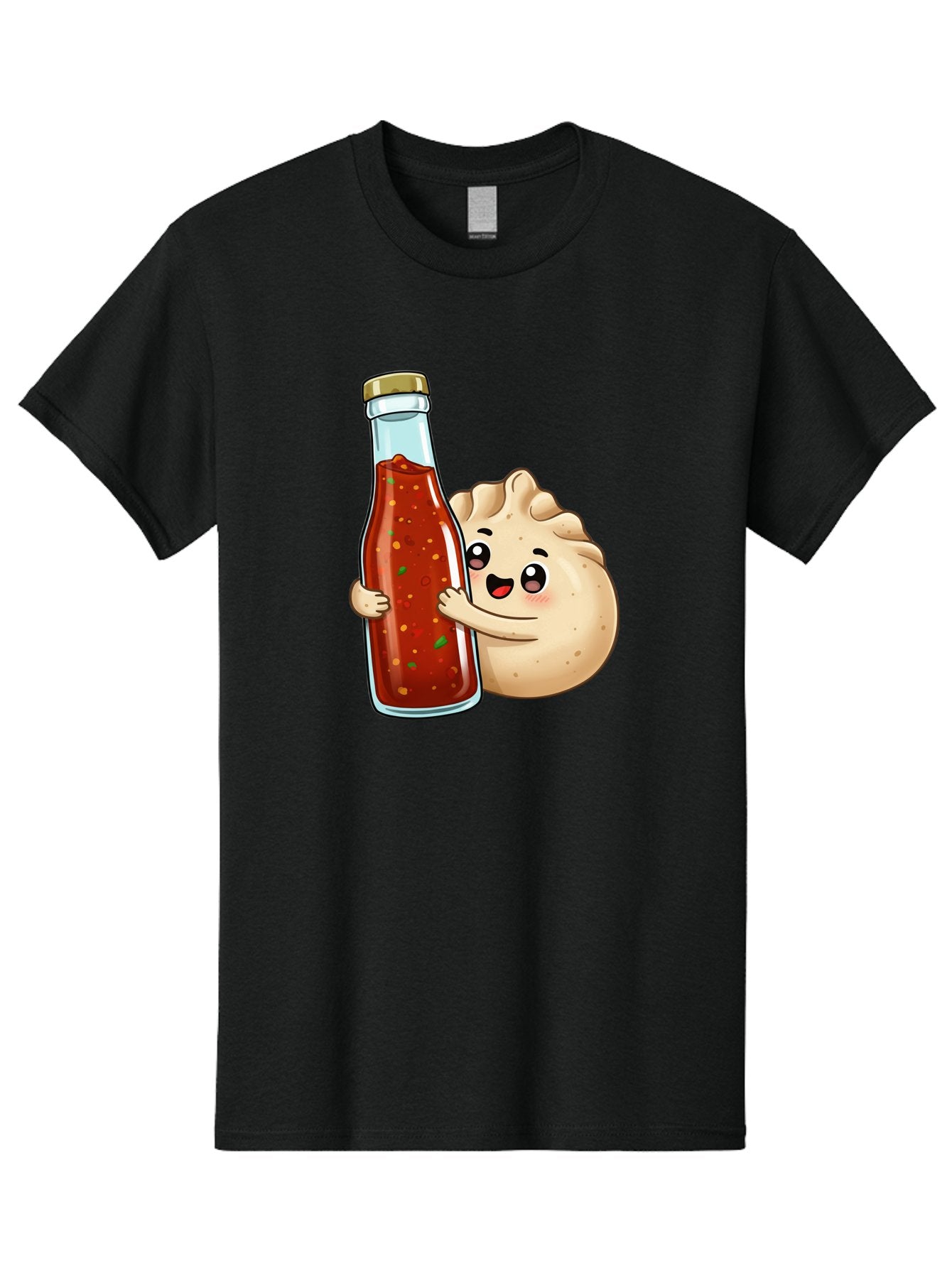 Dumpling-Hot-Sauce-Bottle Men'S Graphic Tee, 100% Cotton, Comfortable Casual Summer Wear, Machine Washable, Vintage Camera, Old Camera, Antique Camera, Black Camera, Classic Photography, Photography Equipment, Nostalgic Device, Film Camera, Baf048 12