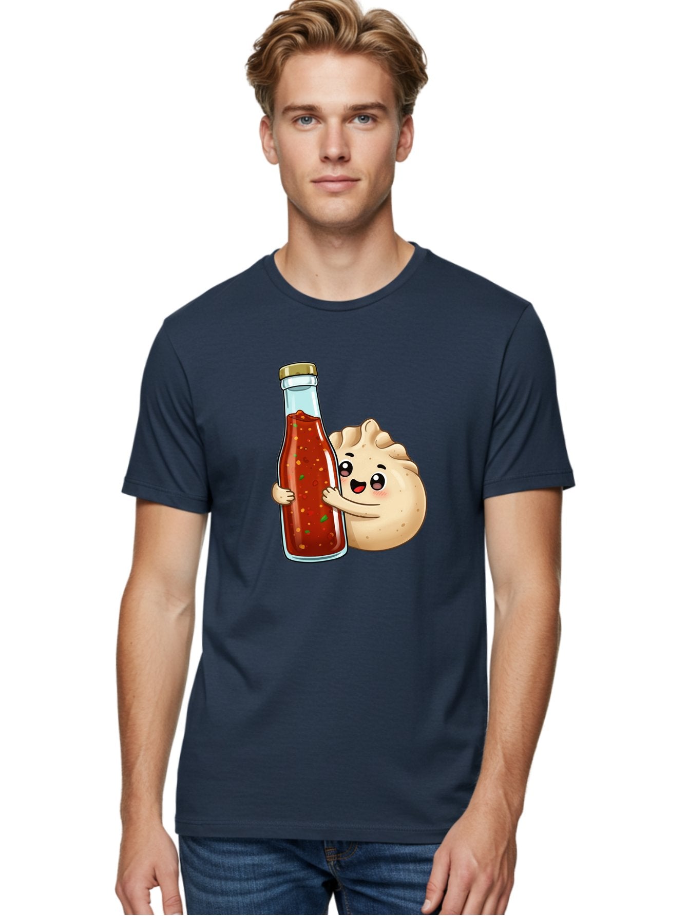 Dumpling-Hot-Sauce-Bottle Men'S Graphic Tee, 100% Cotton, Comfortable Casual Summer Wear, Machine Washable, Vintage Camera, Old Camera, Antique Camera, Black Camera, Classic Photography, Photography Equipment, Nostalgic Device, Film Camera, Baf048 26