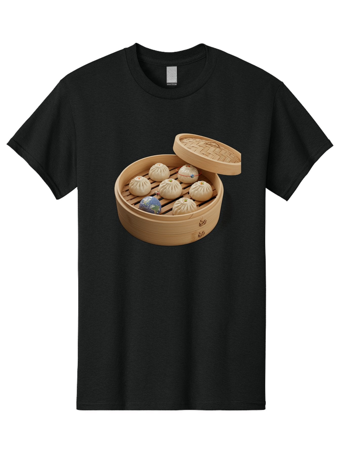 Dumplings-1 Men'S Graphic Tee, 100% Cotton, Comfortable Casual Summer Wear, Machine Washable, Vintage Camera, Old Camera, Antique Camera, Black Camera, Classic Photography, Photography Equipment, Nostalgic Device, Film Camera, Camera Art Baf051 6