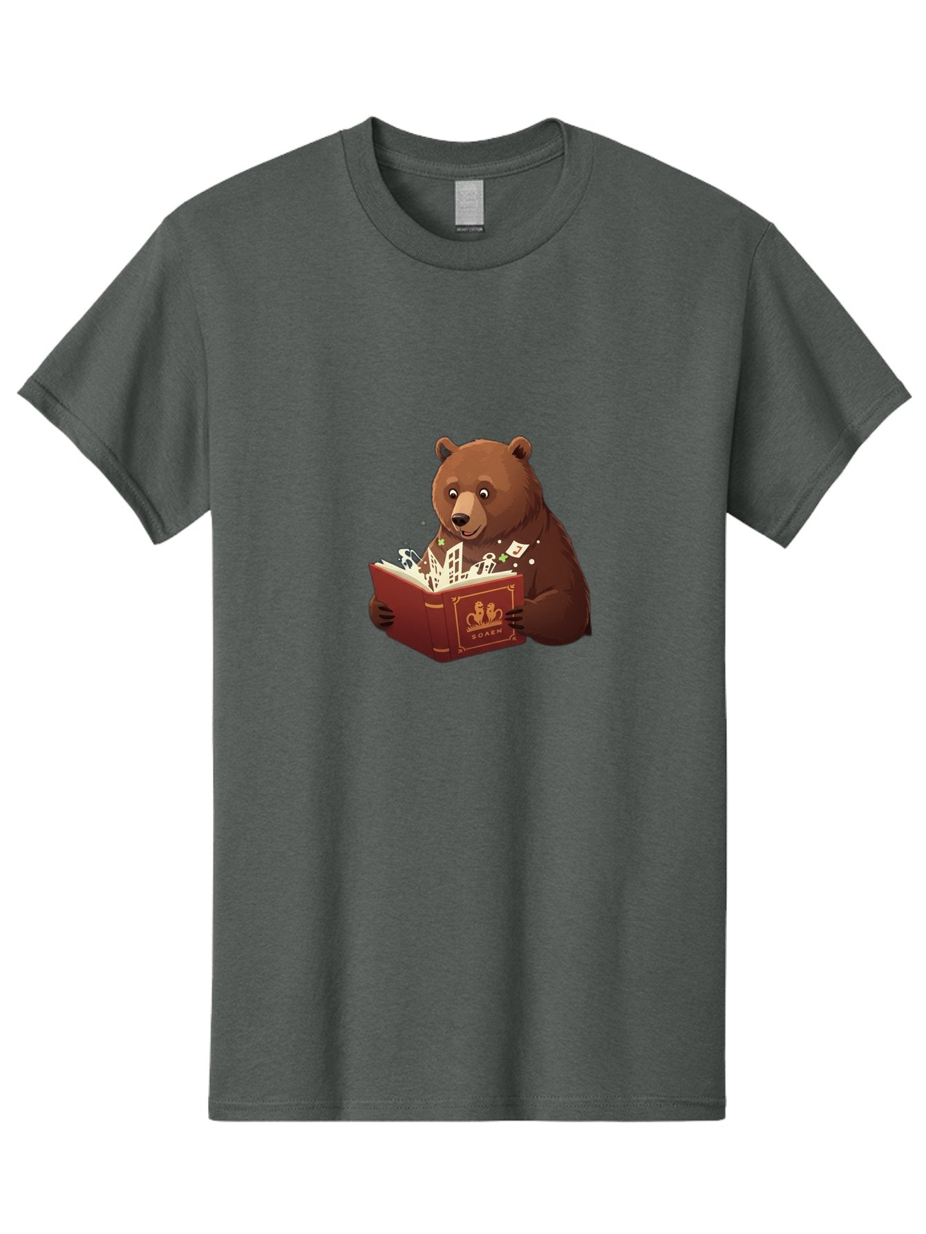 Eden-Bear-Reading-Book Men'S Graphic Tee, 100% Cotton, Comfortable Casual Summer Wear, Machine Washable, Vintage Camera, Old Camera, Antique Camera, Black Camera, Classic Photography, Photography Equipment, Nostalgic Device, Film Camera, Baf054