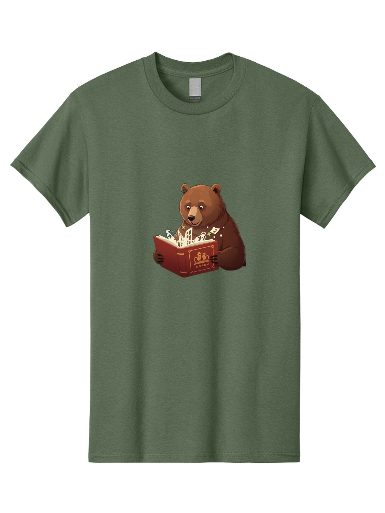 Eden-Bear-Reading-Book Men'S Graphic Tee, 100% Cotton, Comfortable Casual Summer Wear, Machine Washable, Vintage Camera, Old Camera, Antique Camera, Black Camera, Classic Photography, Photography Equipment, Nostalgic Device, Film Camera, Baf054 3