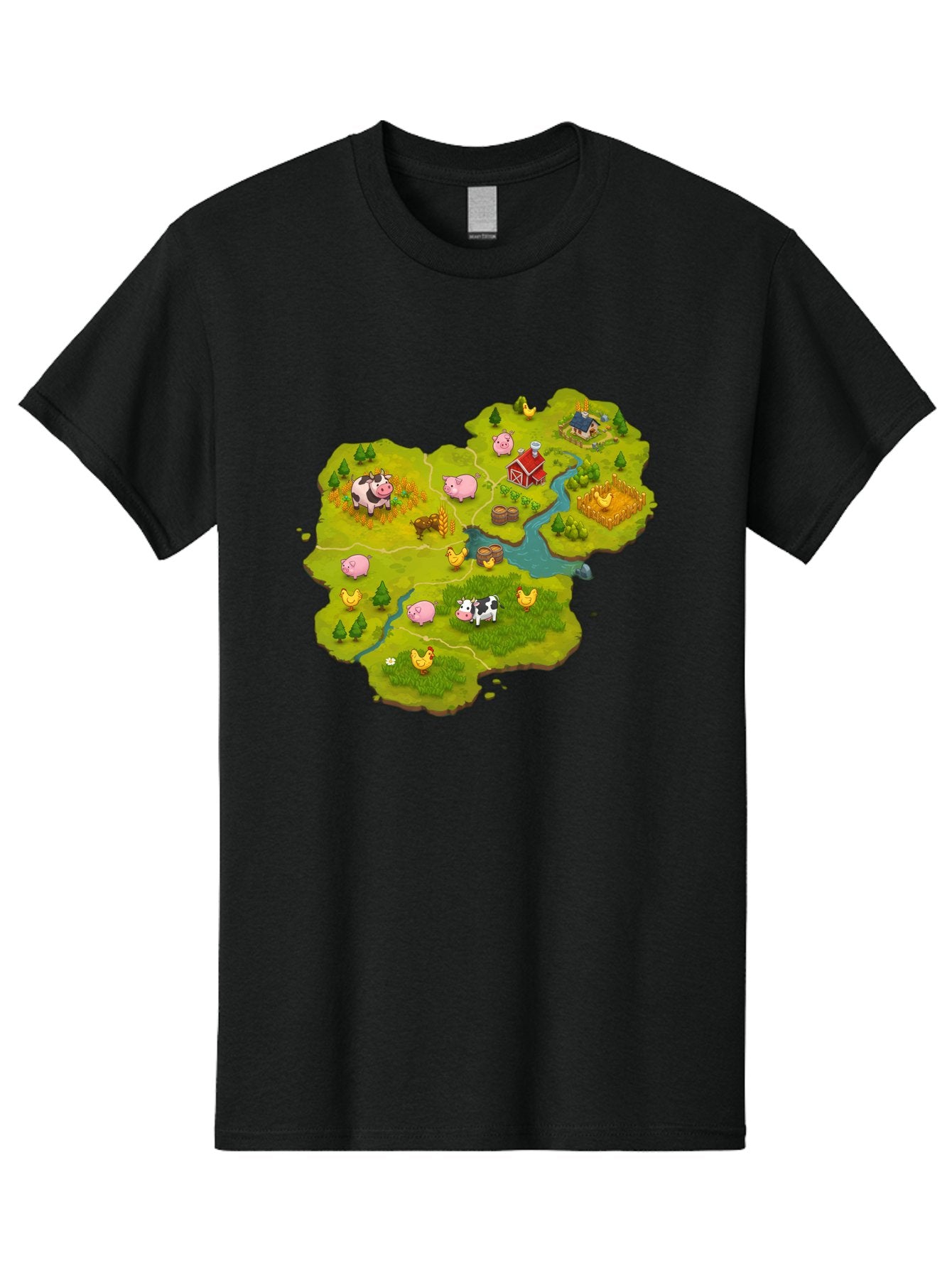 Farm-Scene Men'S Graphic Tee, 100% Cotton, Comfortable Casual Summer Wear, Machine Washable, Vintage Camera, Old Camera, Antique Camera, Black Camera, Classic Photography, Photography Equipment, Nostalgic Device, Film Camera, Camera Art Baf063 9