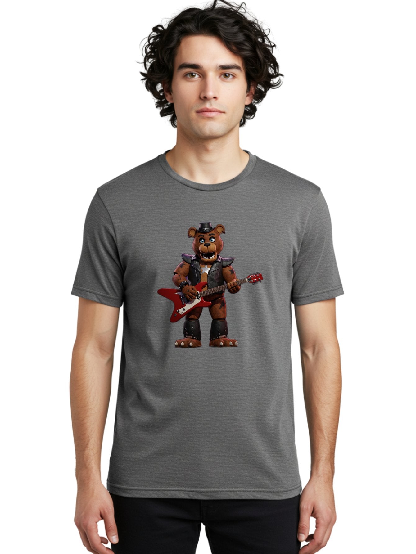 Five-Nights-At-Freddy-S-Freddy-Fazbear Men'S Graphic Tee, 100% Cotton, Comfortable Casual Summer Wear, Machine Washable, Vintage Camera, Old Camera, Antique Camera, Black Camera, Classic Photography, Photography Equipment, Nostalgic Device, Baf068 29