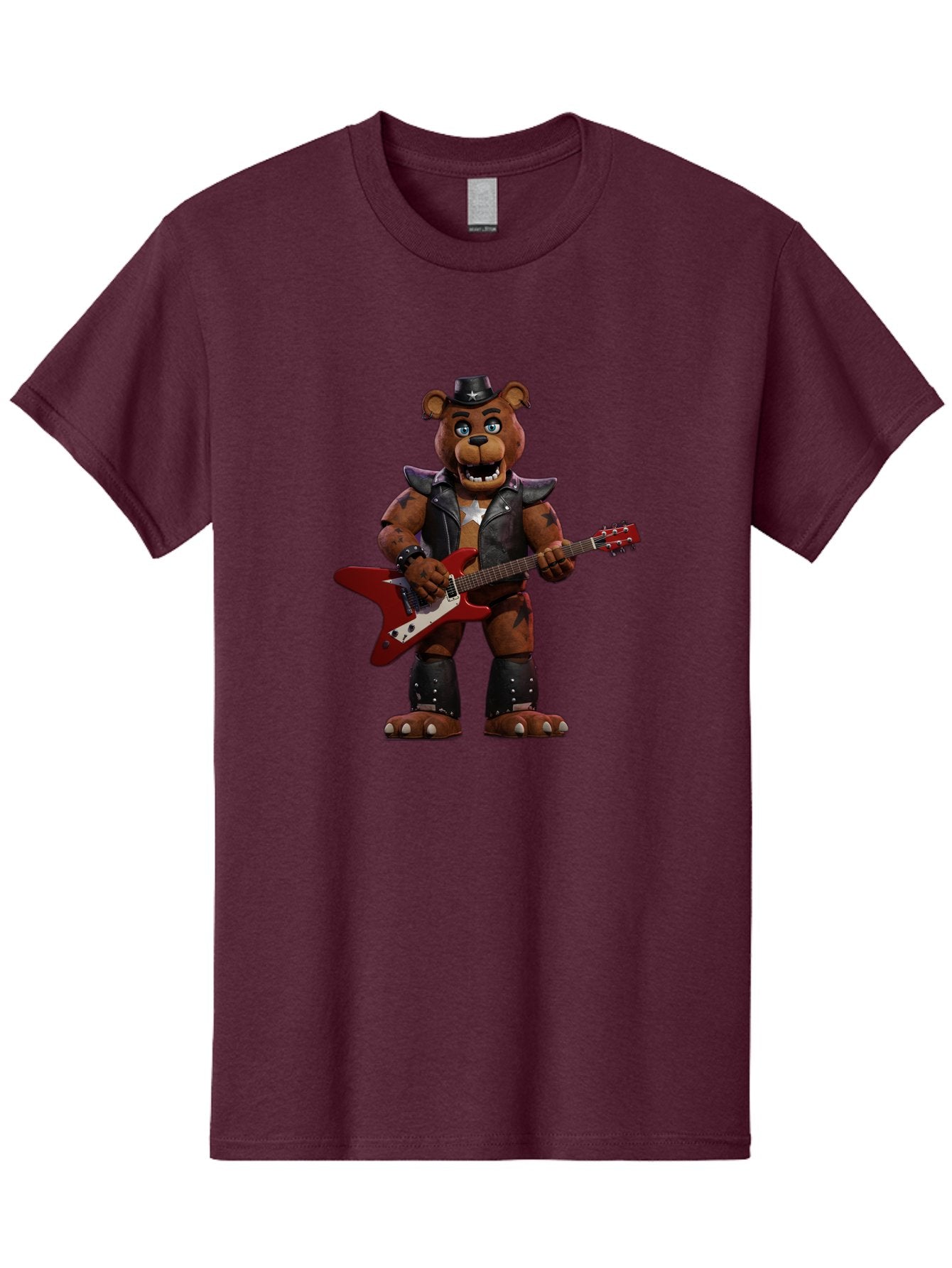 Five-Nights-At-Freddy-S-Freddy-Fazbear Men'S Graphic Tee, 100% Cotton, Comfortable Casual Summer Wear, Machine Washable, Vintage Camera, Old Camera, Antique Camera, Black Camera, Classic Photography, Photography Equipment, Nostalgic Device, Baf068 6