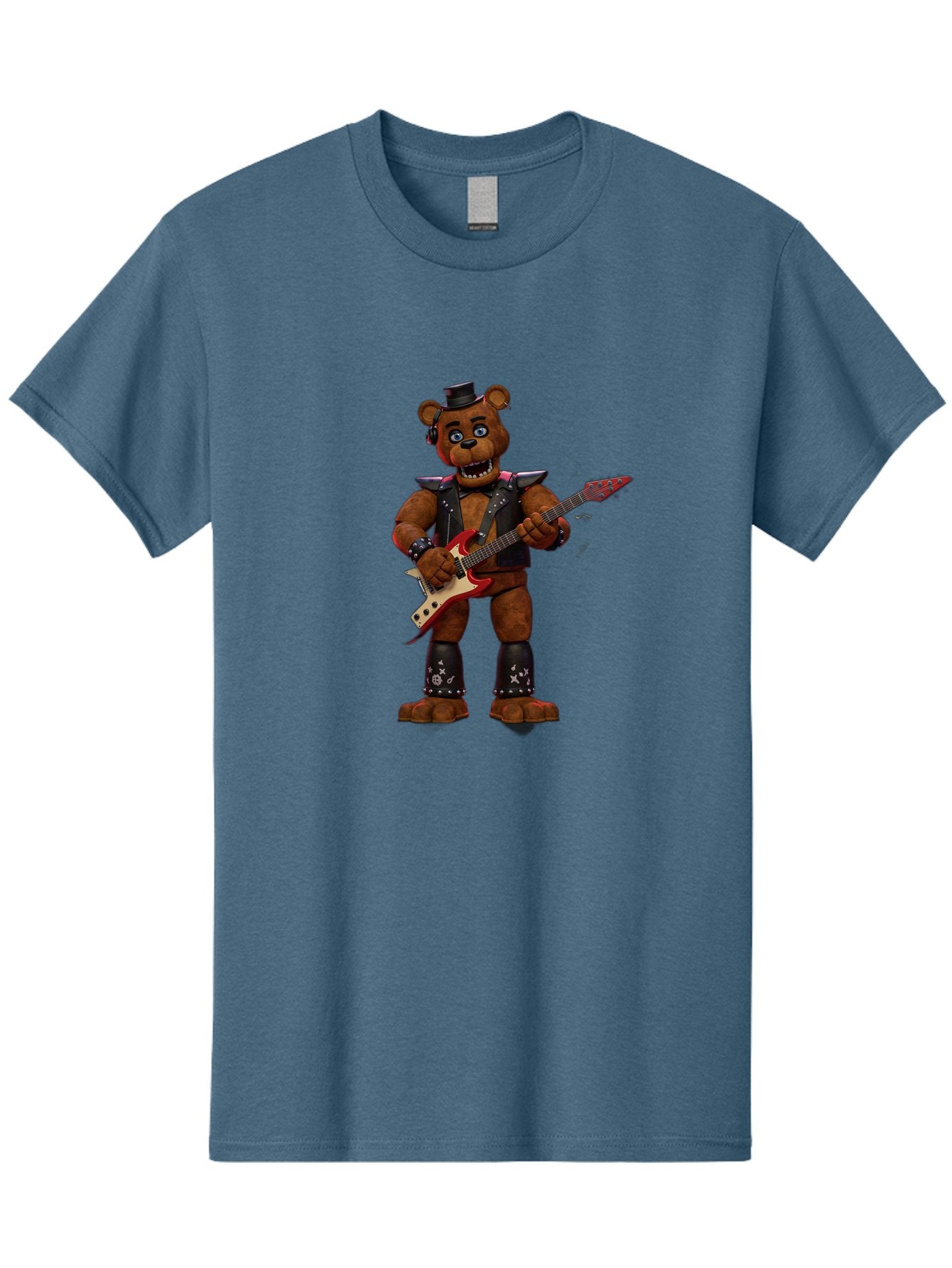 Five-Nights-At-Freddy-S-Rockstar-Freddy Men'S Graphic Tee, 100% Cotton, Comfortable Casual Summer Wear, Machine Washable, Vintage Camera, Old Camera, Antique Camera, Black Camera, Classic Photography, Photography Equipment, Nostalgic Device, Baf069 10
