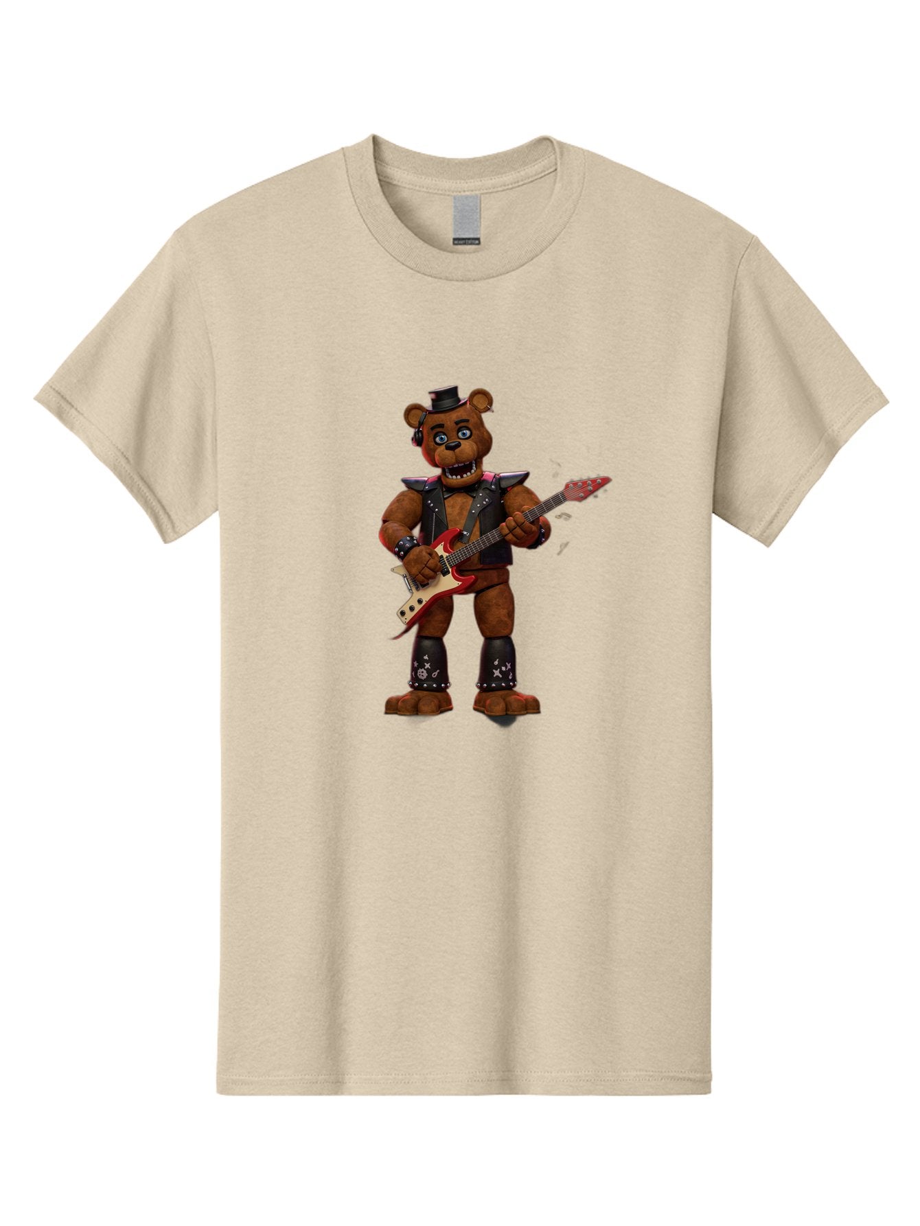 Five-Nights-At-Freddy-S-Rockstar-Freddy Men'S Graphic Tee, 100% Cotton, Comfortable Casual Summer Wear, Machine Washable, Vintage Camera, Old Camera, Antique Camera, Black Camera, Classic Photography, Photography Equipment, Nostalgic Device, Baf069 9