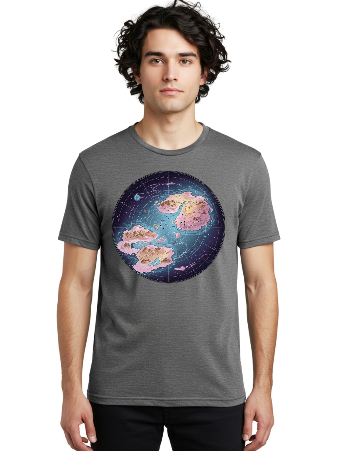 Flat-Earth-Map Men'S Graphic Tee, 100% Cotton, Comfortable Casual Summer Wear, Machine Washable, Vintage Camera, Old Camera, Antique Camera, Black Camera, Classic Photography, Photography Equipment, Nostalgic Device, Film Camera, Camera Art Baf072 21