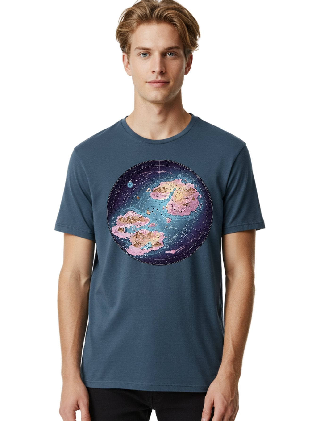 Flat-Earth-Map Men'S Graphic Tee, 100% Cotton, Comfortable Casual Summer Wear, Machine Washable, Vintage Camera, Old Camera, Antique Camera, Black Camera, Classic Photography, Photography Equipment, Nostalgic Device, Film Camera, Camera Art Baf072 29