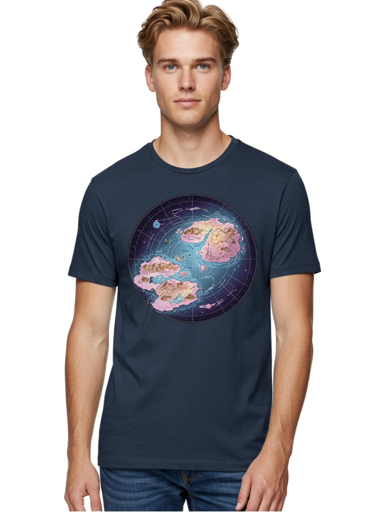 Flat-Earth-Map Men'S Graphic Tee, 100% Cotton, Comfortable Casual Summer Wear, Machine Washable, Vintage Camera, Old Camera, Antique Camera, Black Camera, Classic Photography, Photography Equipment, Nostalgic Device, Film Camera, Camera Art Baf072 25
