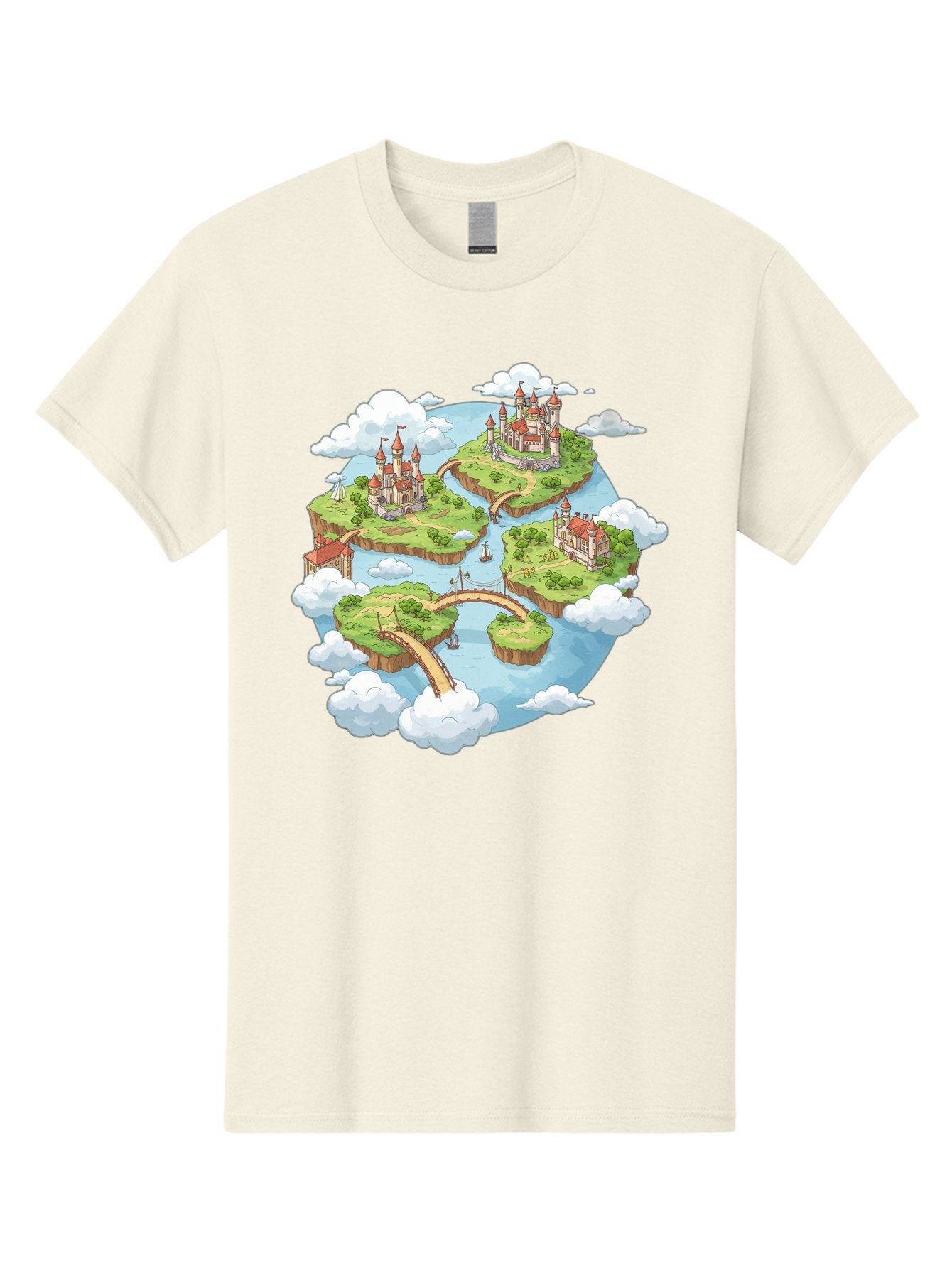 Floating-Islands-With-Castles Men'S Graphic Tee, 100% Cotton, Comfortable Casual Summer Wear, Machine Washable, Vintage Camera, Old Camera, Antique Camera, Black Camera, Classic Photography, Photography Equipment, Nostalgic Device, Baf074 10